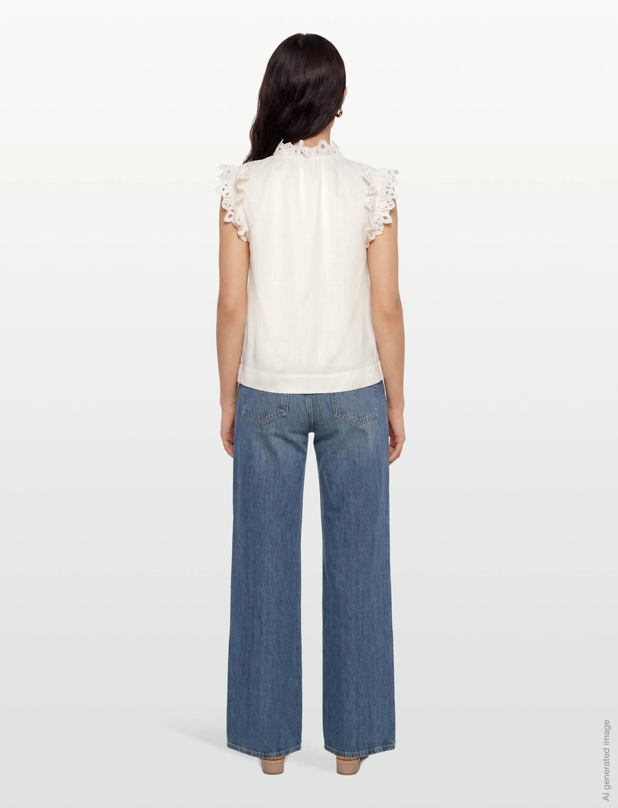 Copenhagen Muse - CMNATULI-SHIRT - Ærmeløse bluser - jet stream - 4