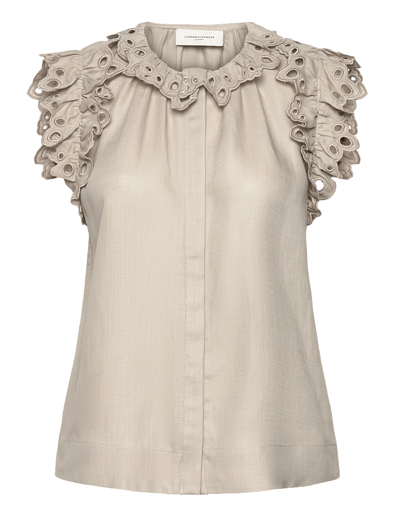 Copenhagen Muse - CMNATULI-SHIRT - Ærmeløse bluser - oyster gray - 1