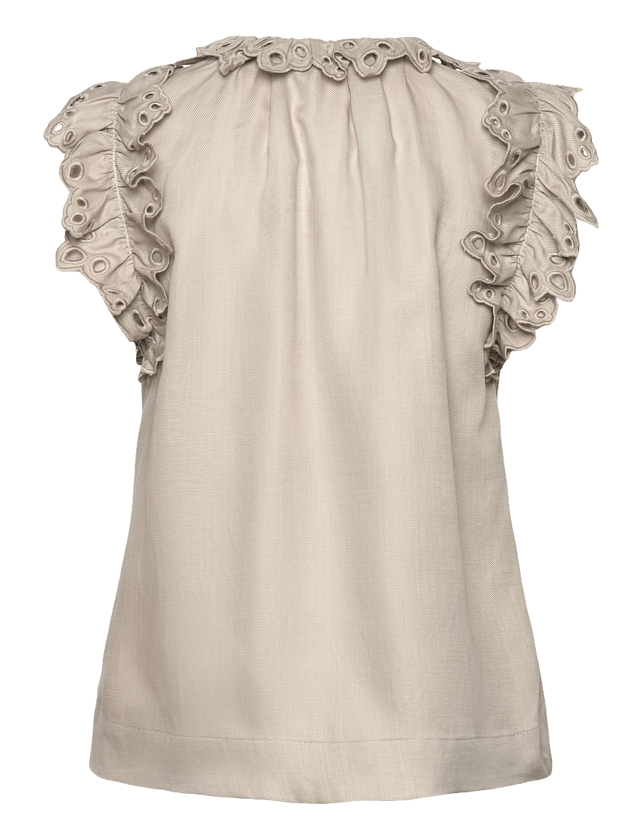 Copenhagen Muse - CMNATULI-SHIRT - Ærmeløse bluser - oyster gray - 2