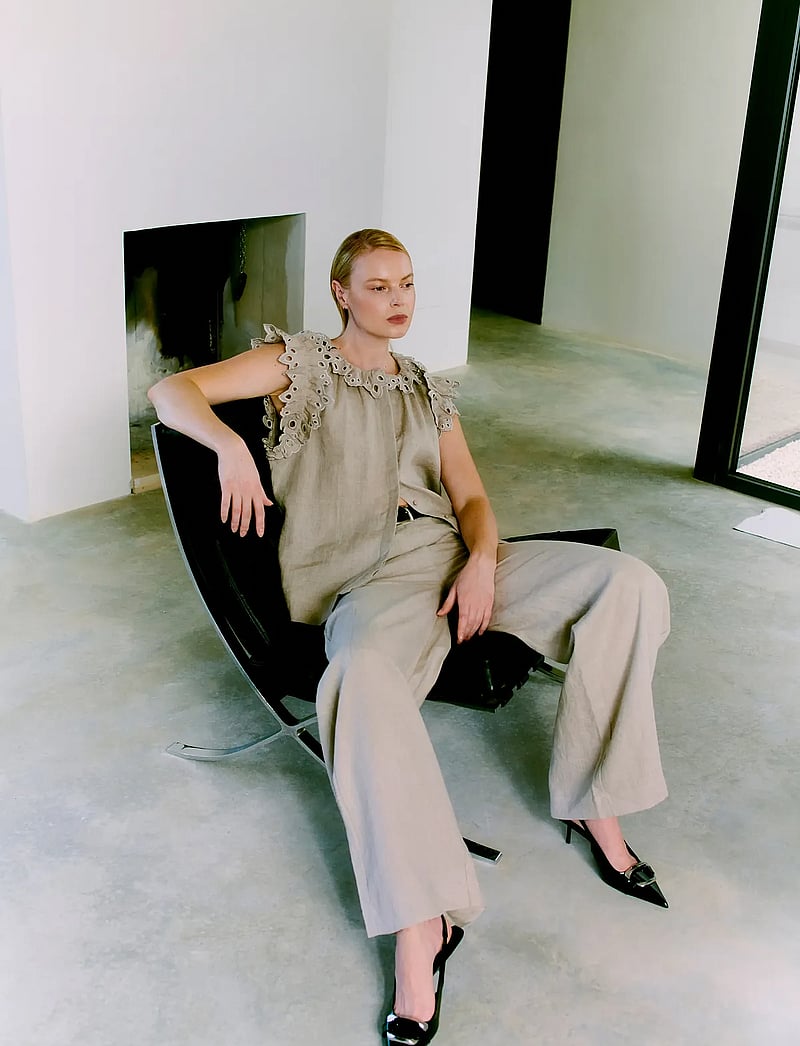 Copenhagen Muse - CMNATULI-SHIRT - Ærmeløse bluser - oyster gray - 0