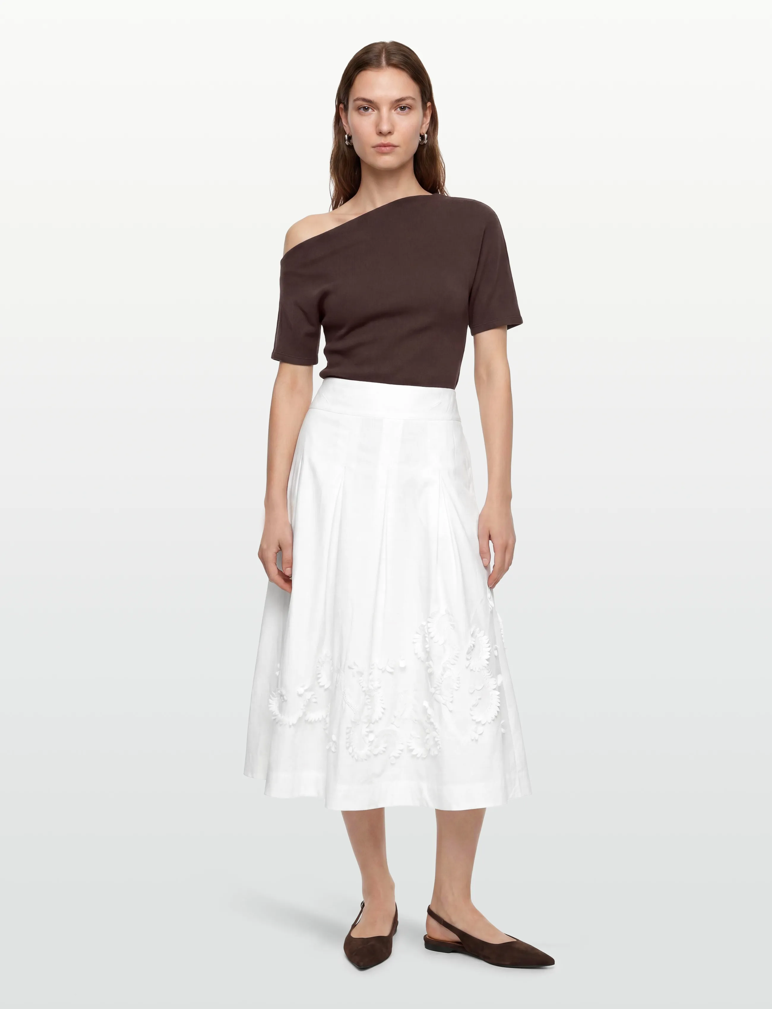 Copenhagen Muse - CMVATAN-SKIRT - maxikjolar - bright white - 0