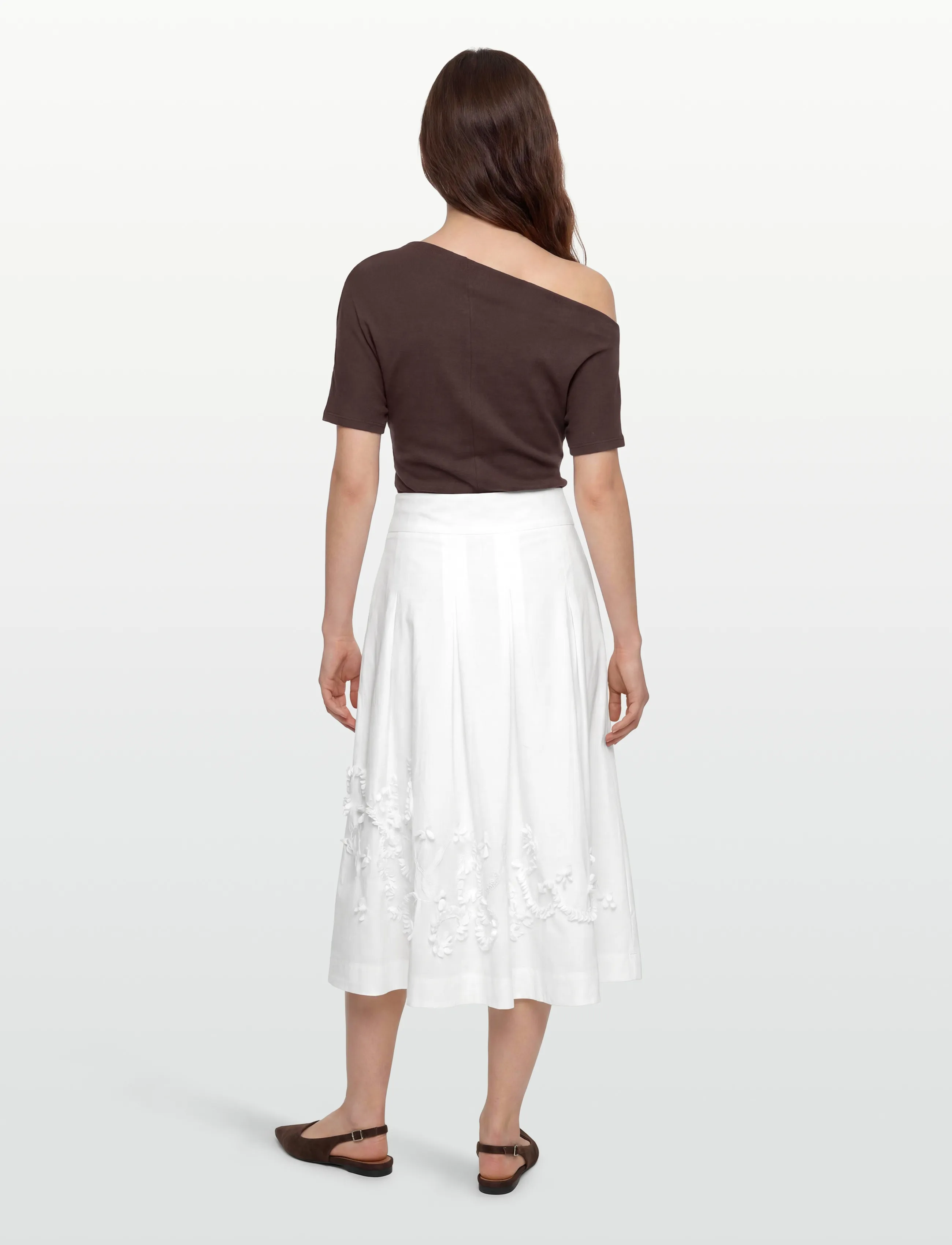 Copenhagen Muse - CMVATAN-SKIRT - maxikjolar - bright white - 4