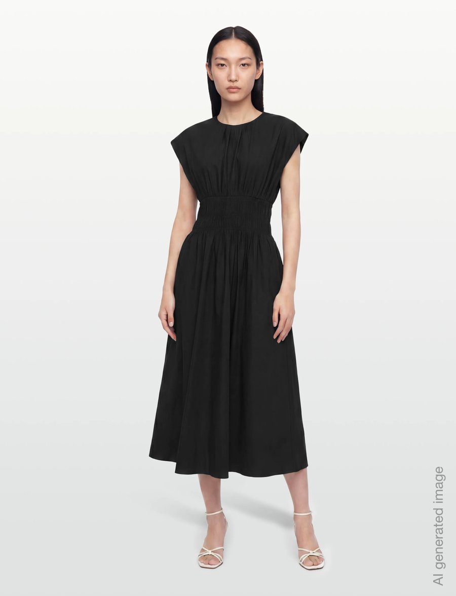 Copenhagen Muse - CMCRIPS-DRESS - summer dresses - black - 0