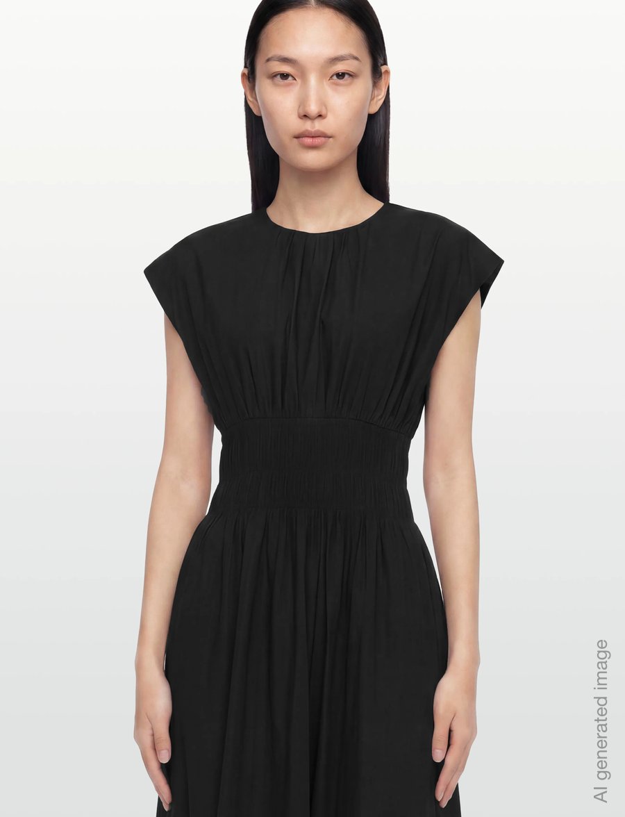 Copenhagen Muse - CMCRIPS-DRESS - summer dresses - black - 3