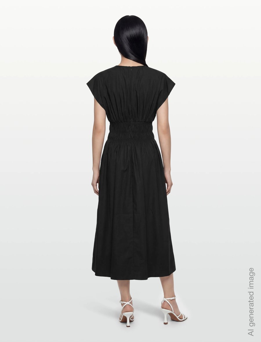 Copenhagen Muse - CMCRIPS-DRESS - summer dresses - black - 4