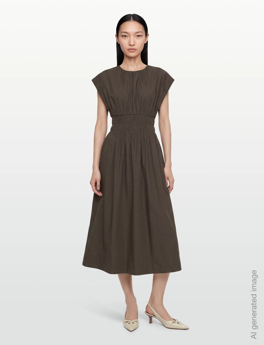 Copenhagen Muse - CMCRIPS-DRESS - suvekleidid - mulch - 0