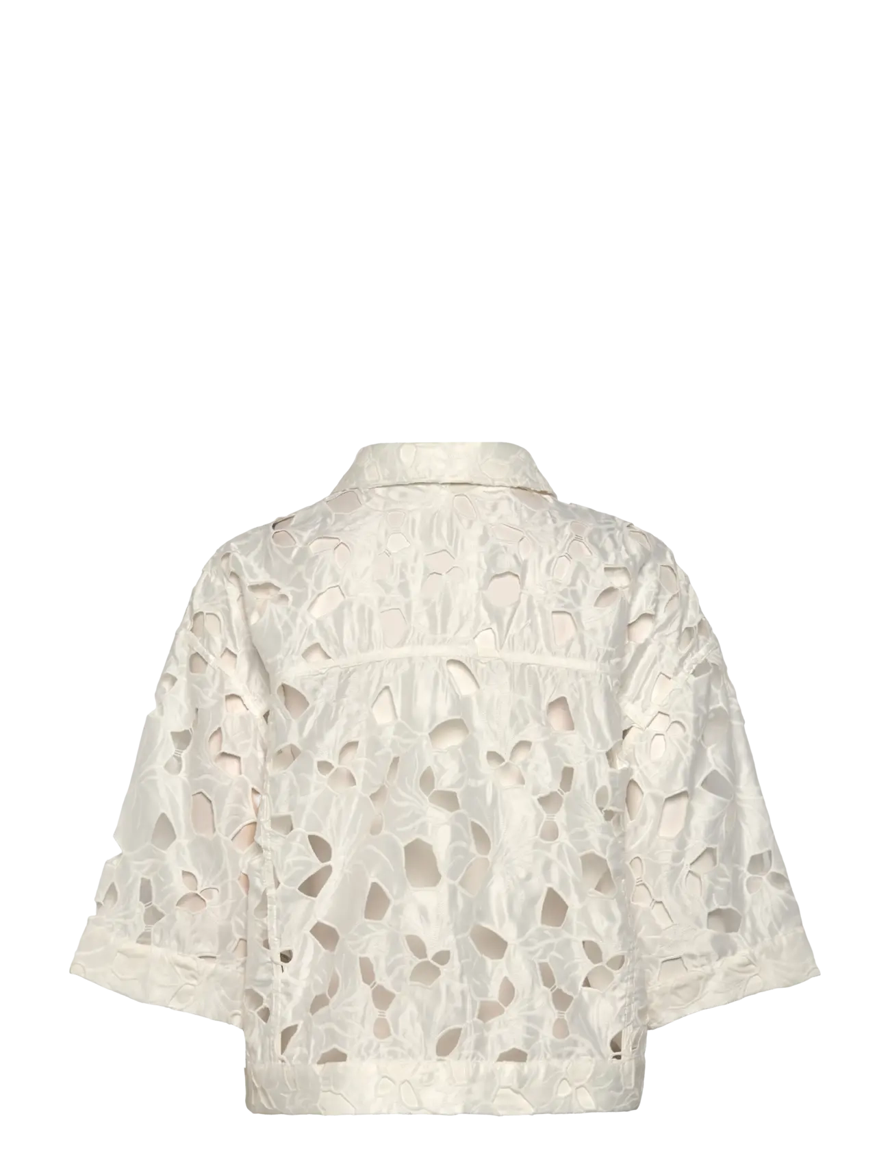 Copenhagen Muse - CMNOTRA-JACKET is a short jacket in a premium material with allover floral and h - bright white - 1