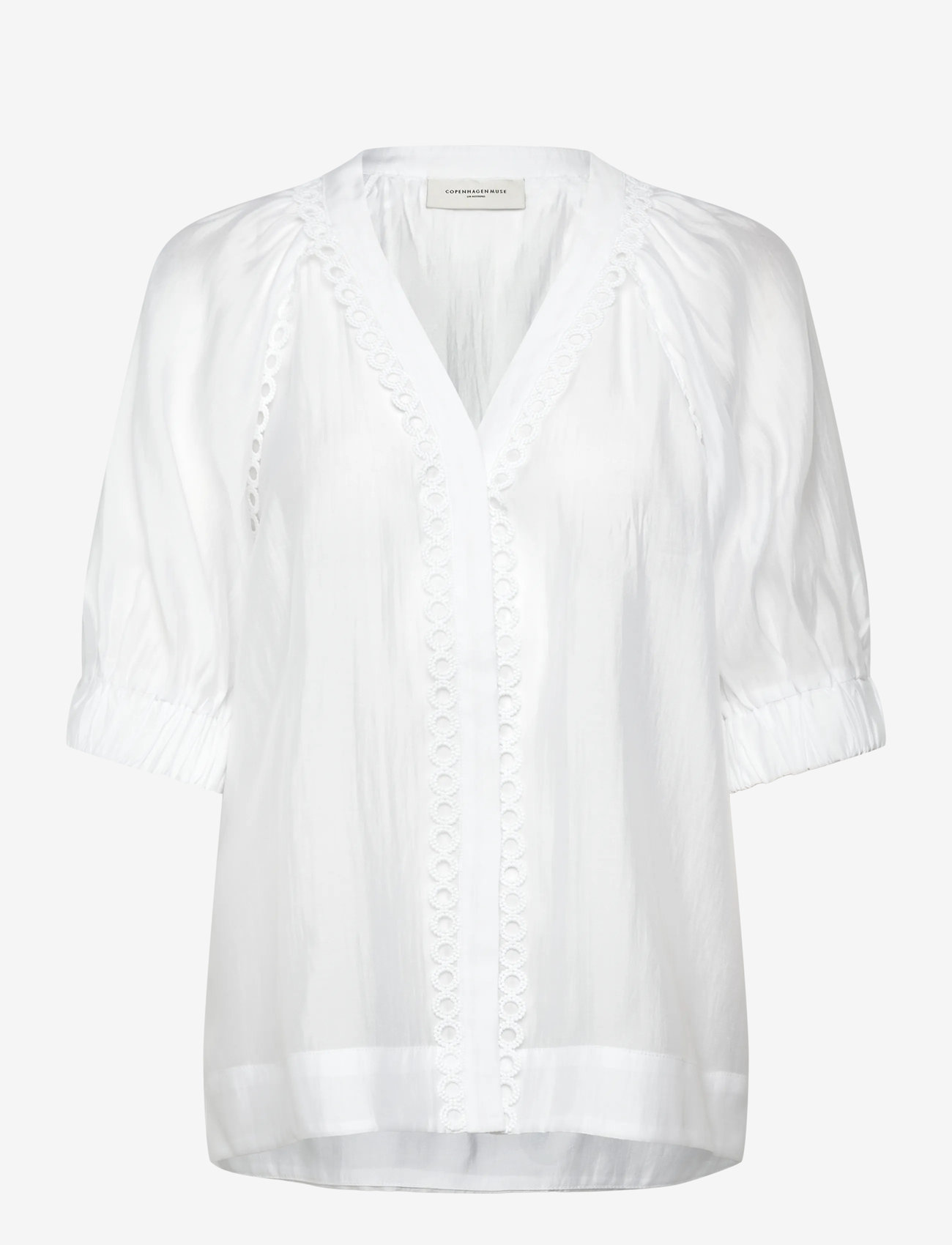 Copenhagen Muse - CMMOLLY-SHIRT - lühikeste varrukatega pluusid - bright white - 0