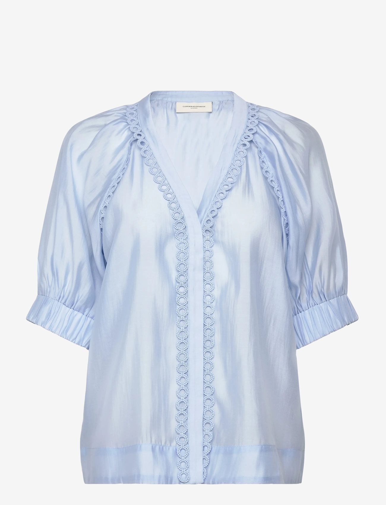 Copenhagen Muse - CMMOLLY-SHIRT - kortärmade blusar - cashmere blue - 1