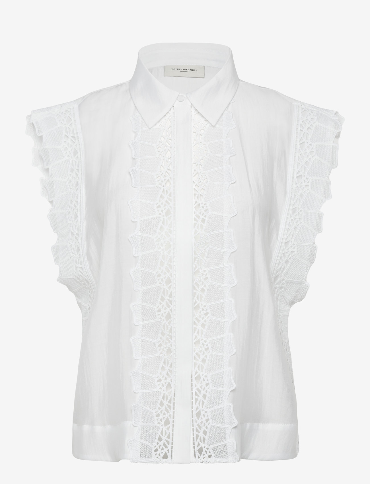 Copenhagen Muse - CMMOLLY-SHIRT - short-sleeved shirts - bright white - 0