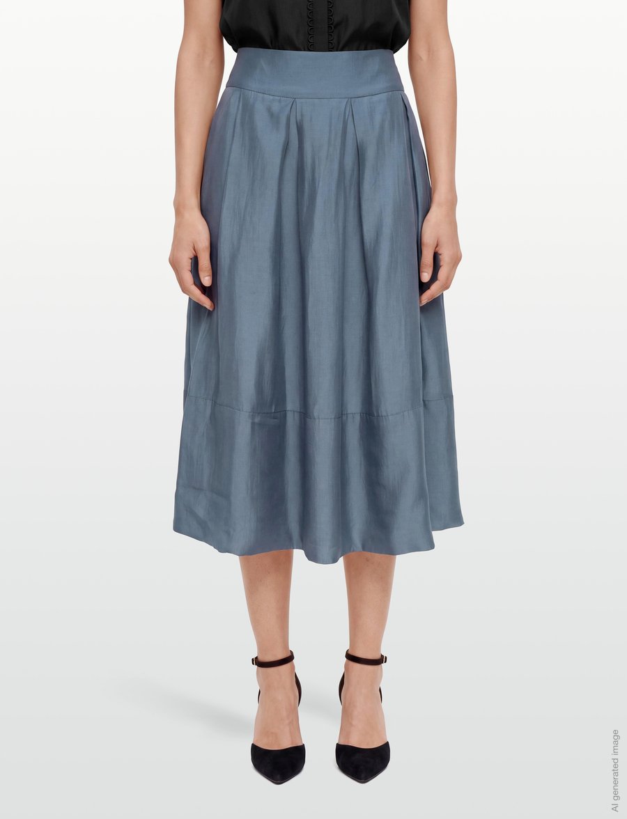 Copenhagen Muse - CMMOLLY-SKIRT - midi-röcke - blue mirage - 3