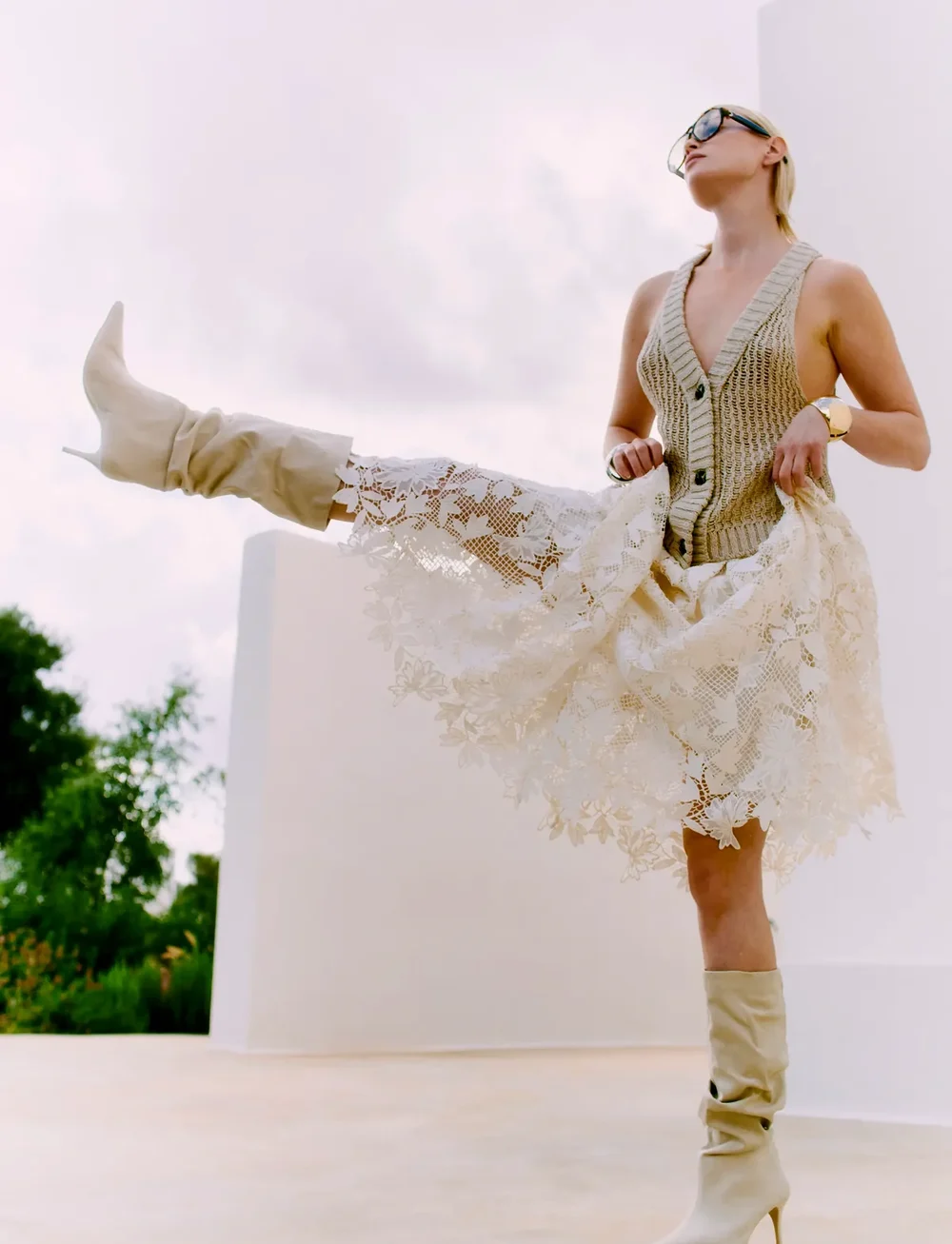 Copenhagen Muse - CMLARAH-SKIRT - midi-röcke - jet stream - 3