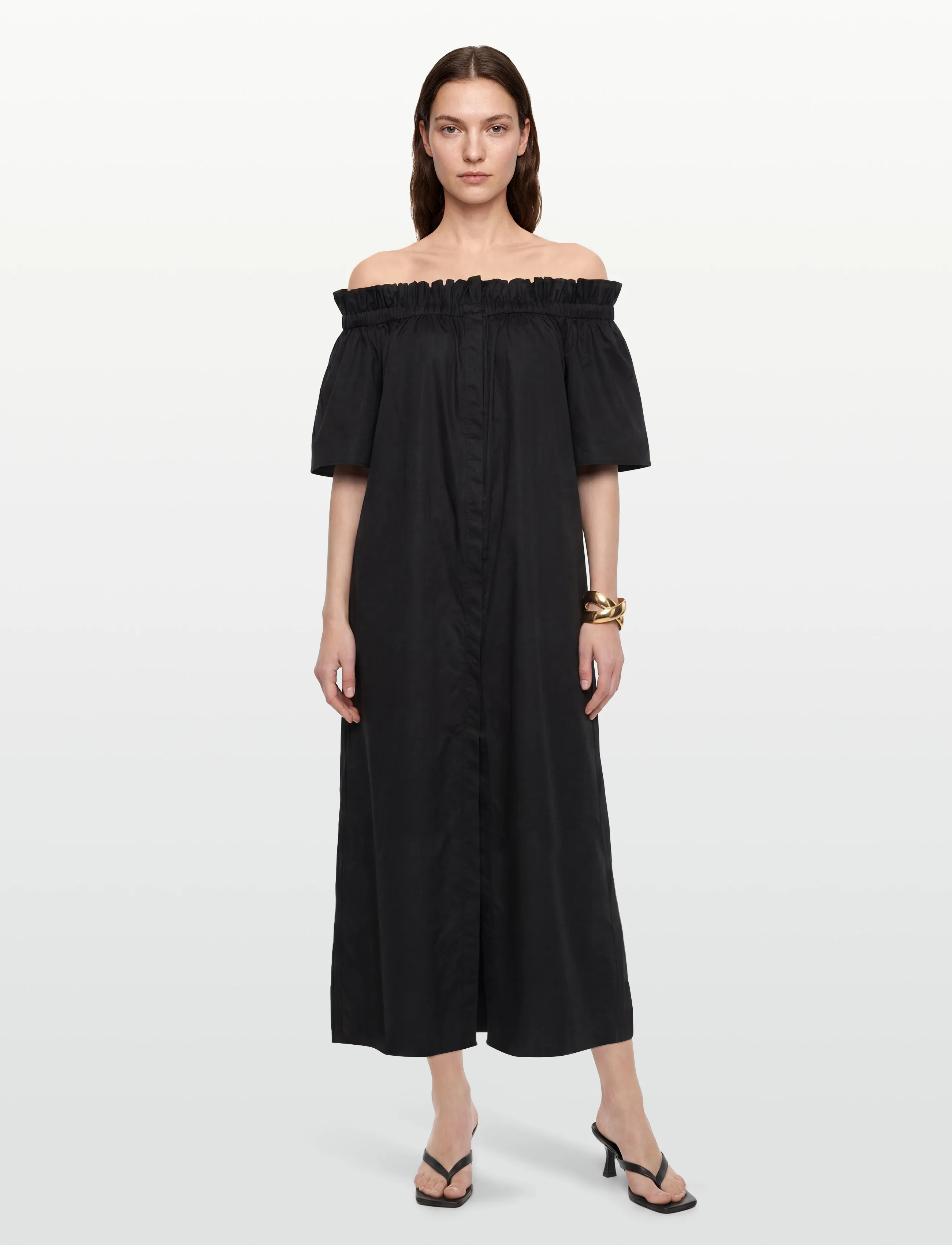 Copenhagen Muse CMSHIRLEY-DRESS - Midi dresses - BLACK / black