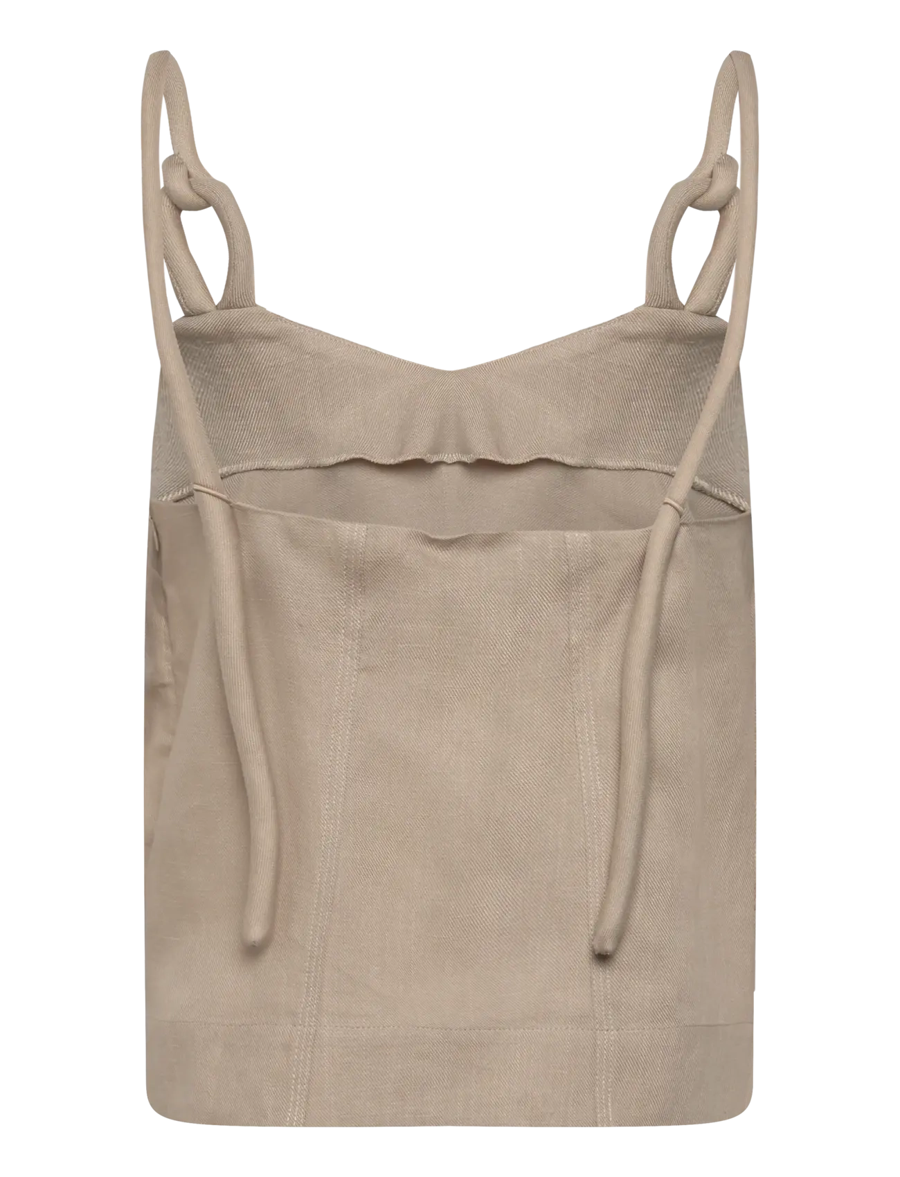 Copenhagen Muse - CMNATULI-TOP is a top in a light material of 100% linen with a V-neck, a casual - oyster gray - 1