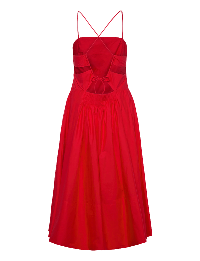 Copenhagen Muse - CMPOPLIN-DRESS - summer dresses - tomato - 1