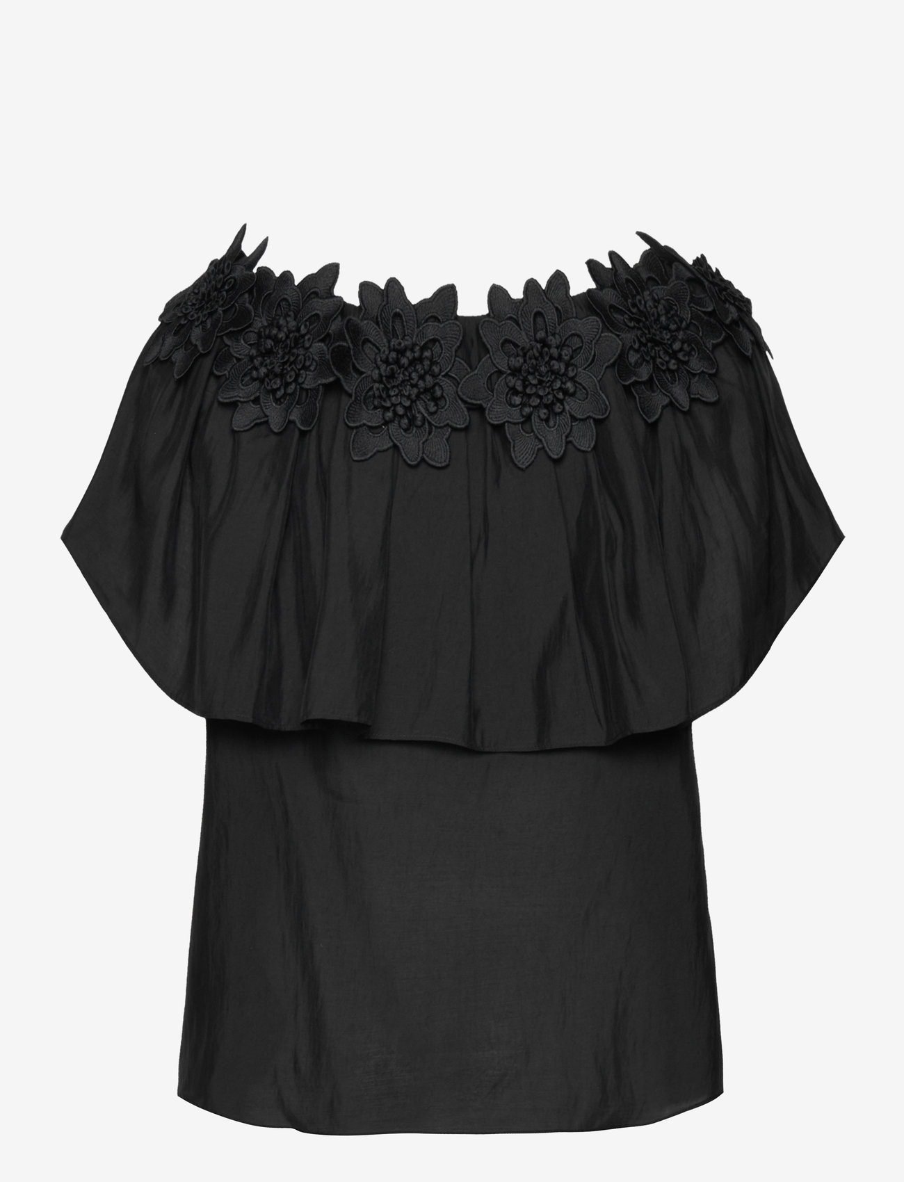 Copenhagen Muse - CMMOLLY-BLOUSE - short-sleeved blouses - black - 1