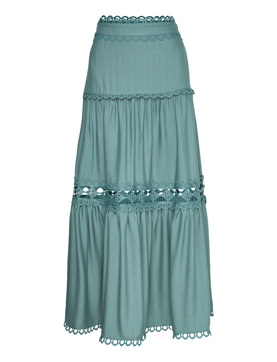 Copenhagen Muse - CMASLEAH-SKIRT - maxi röcke - arctic - 1