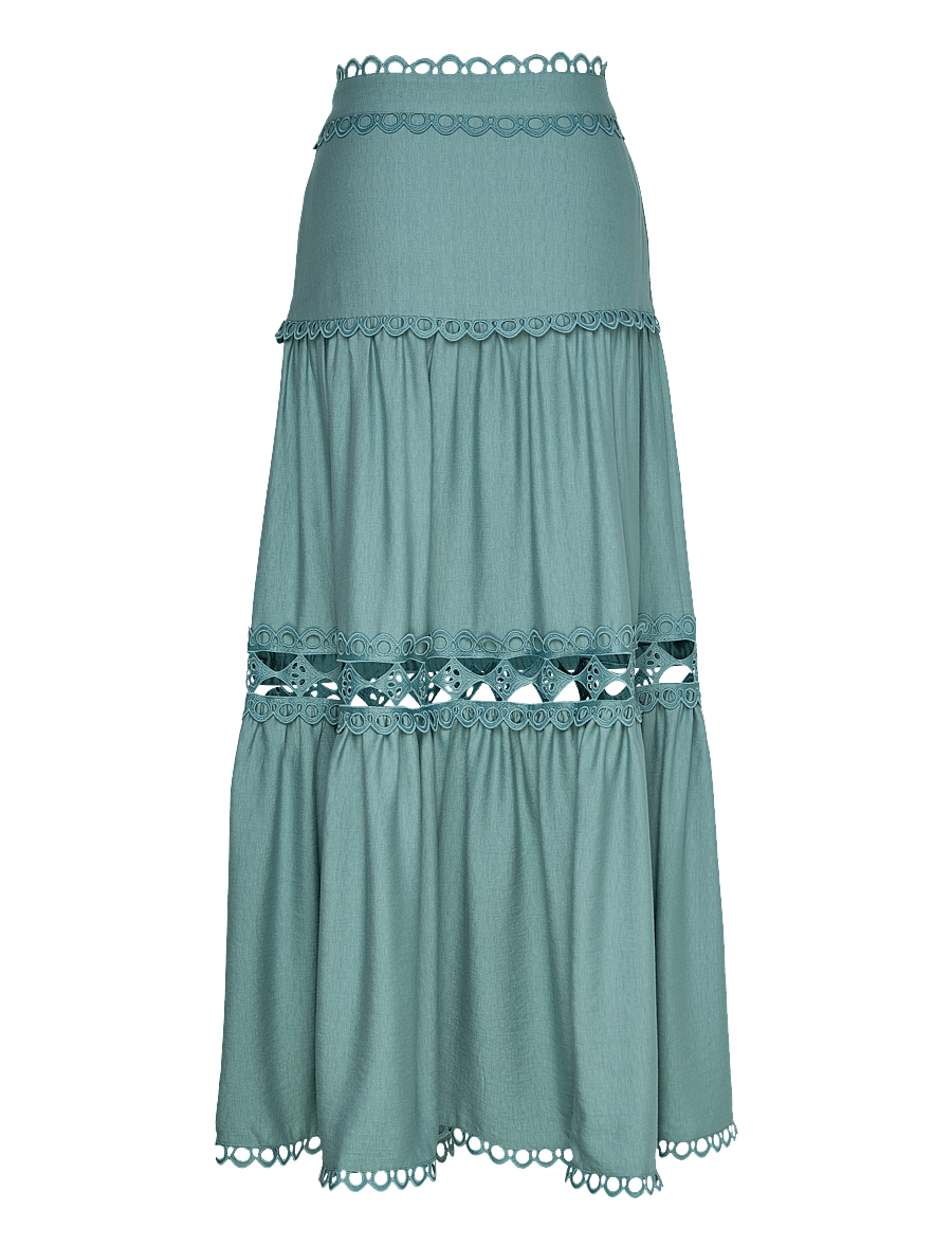 Copenhagen Muse - CMASLEAH-SKIRT - maxi röcke - arctic - 2