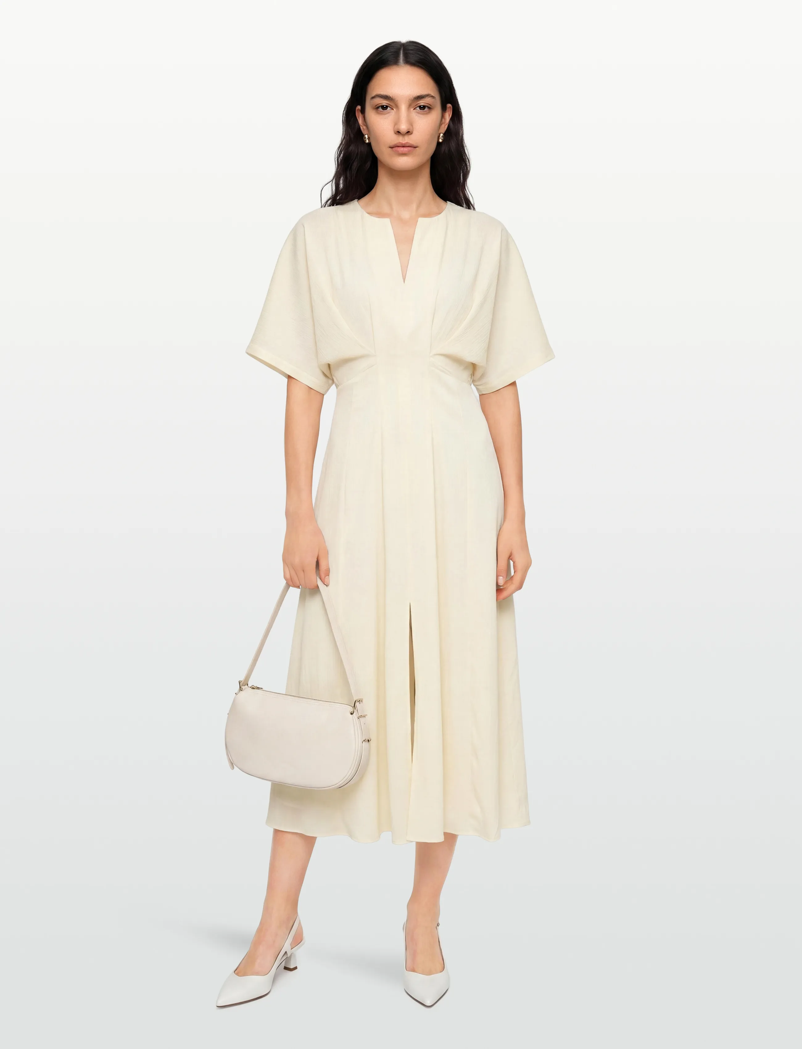 Copenhagen Muse Cmvianna-Dress, S, Dresses, Creme - Maxi Dress, Frauen
