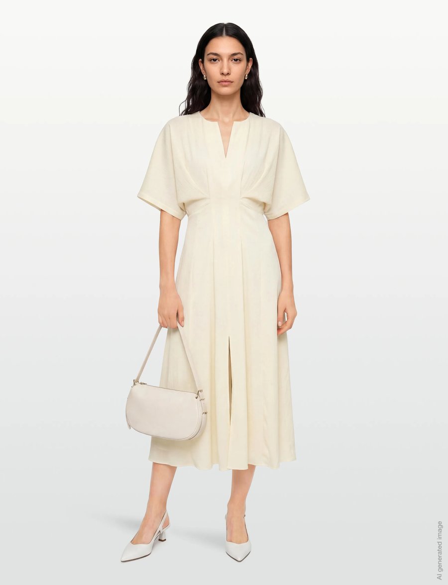 Copenhagen Muse - CMVIANNA-DRESS - sommerkleider - lemon icing - 0