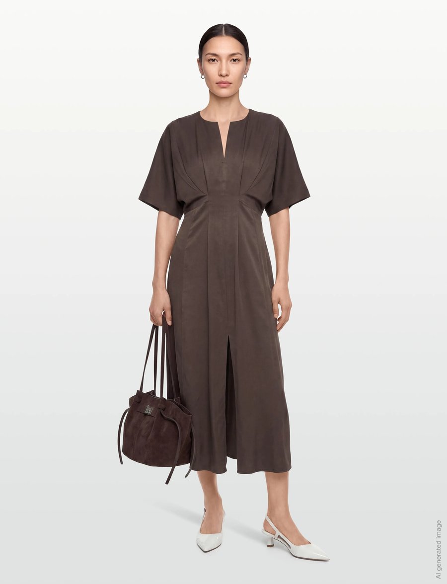 Copenhagen Muse - CMVIANNA-DRESS - sommerkjoler - mulch - 0