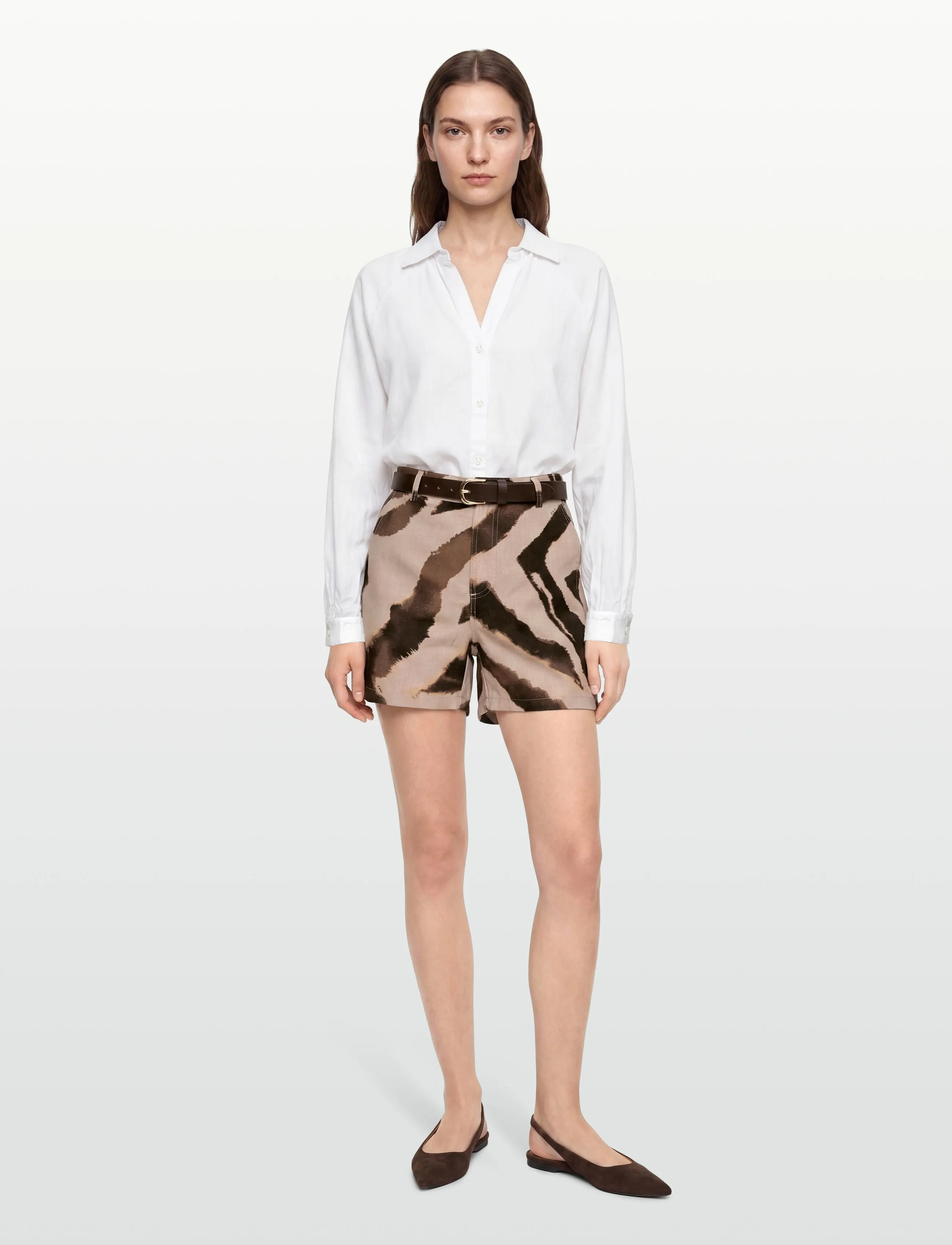 Copenhagen Muse - CMNATULI-SHORTS - casual shorts - peyote w. black - 0