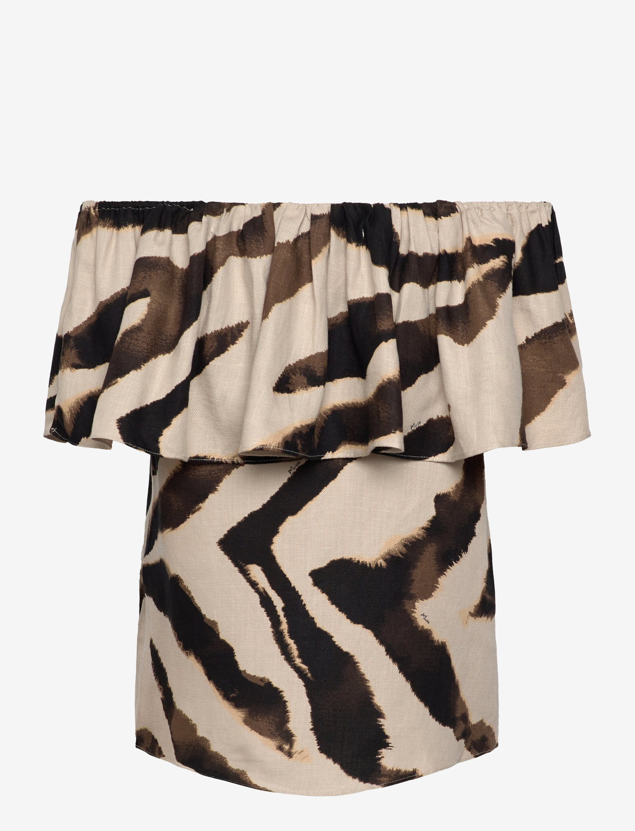 Copenhagen Muse - CMNATULI-BLOUSE - peyote w. black - 1