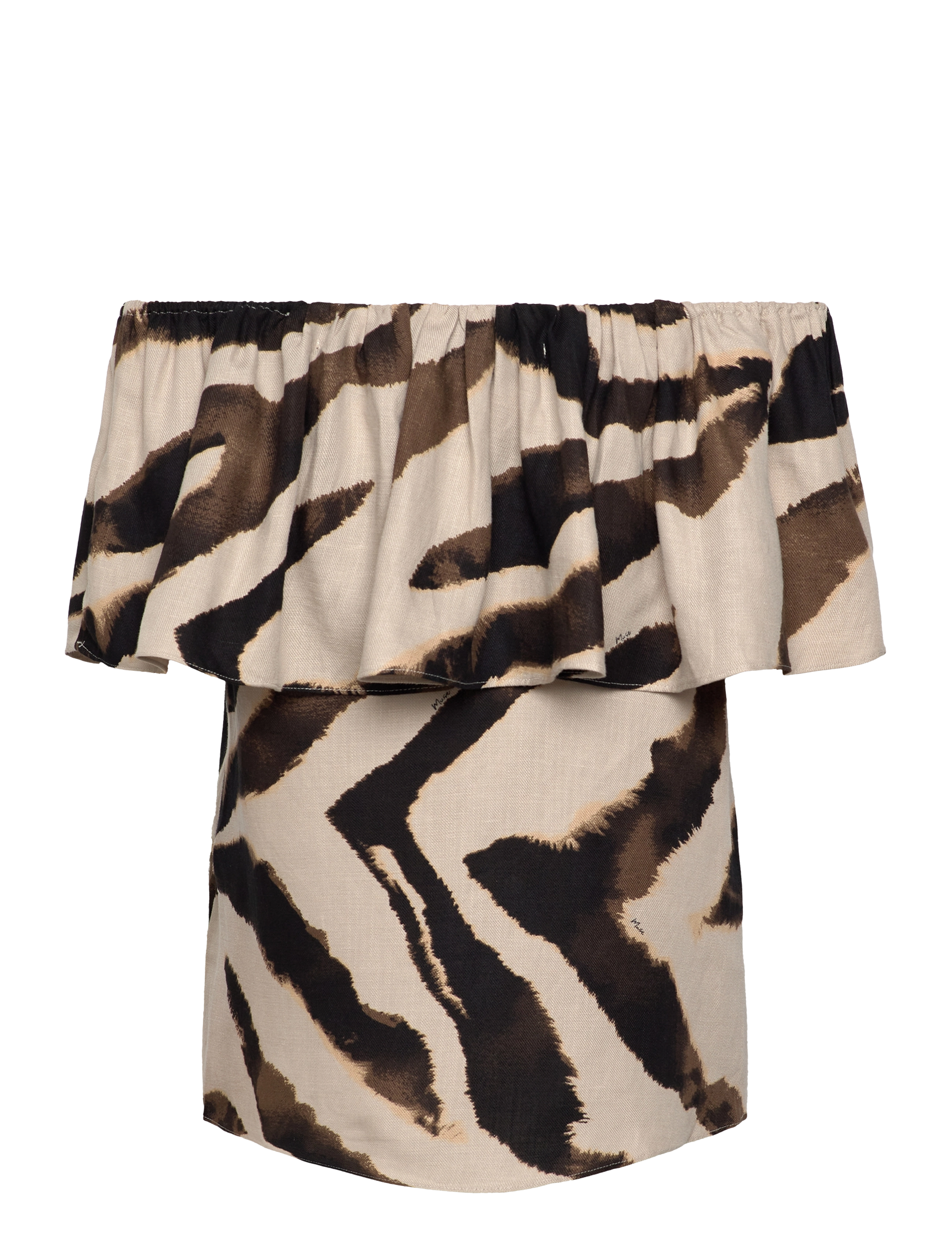 Copenhagen Muse - CMNATULI-BLOUSE - peyote w. black - 1
