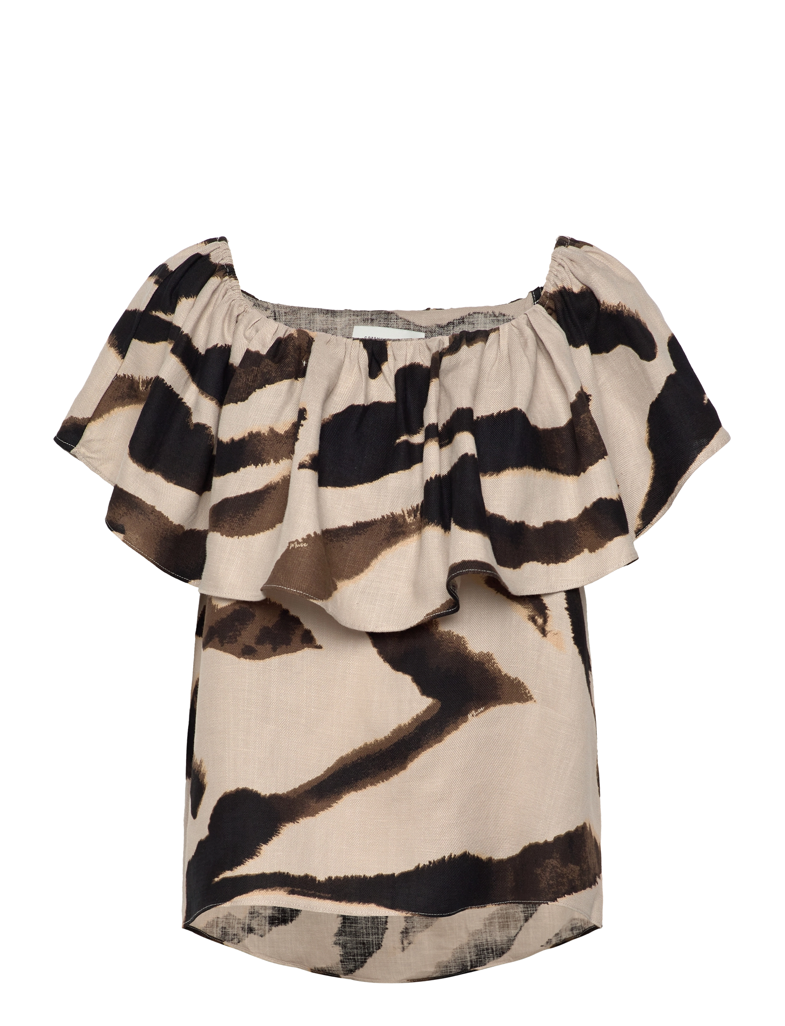 Copenhagen Muse - CMNATULI-BLOUSE - peyote w. black - 2