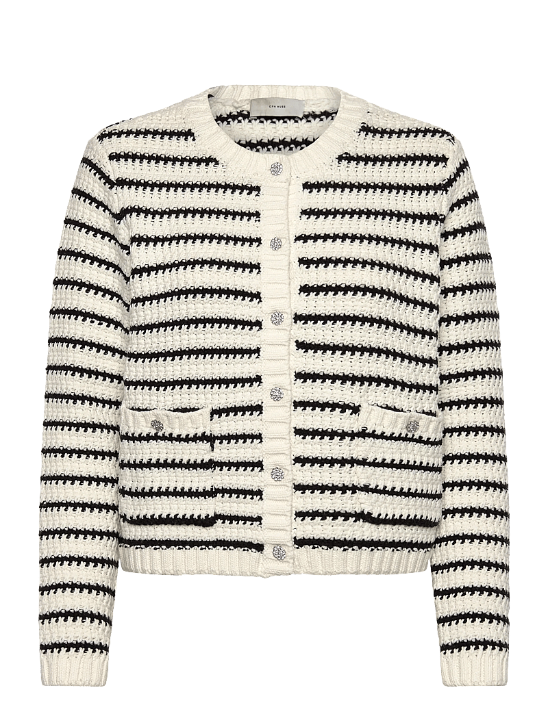 Copenhagen Muse - CMKOTOM-CARDIGAN - kardiganid - jet stream w. black - 0