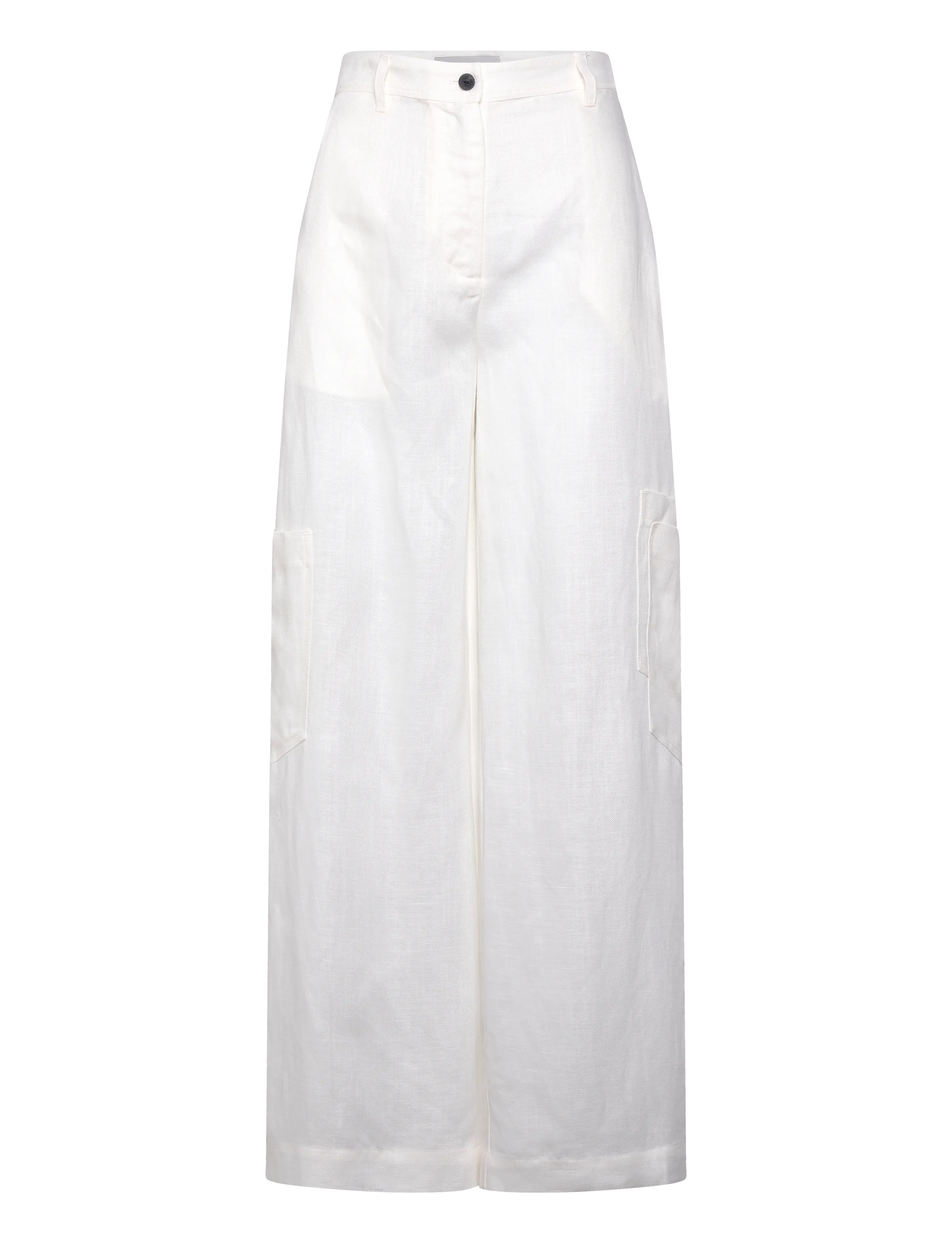 Copenhagen Muse CMNATULI-PANTS - Spodnie - JET STREAM / white