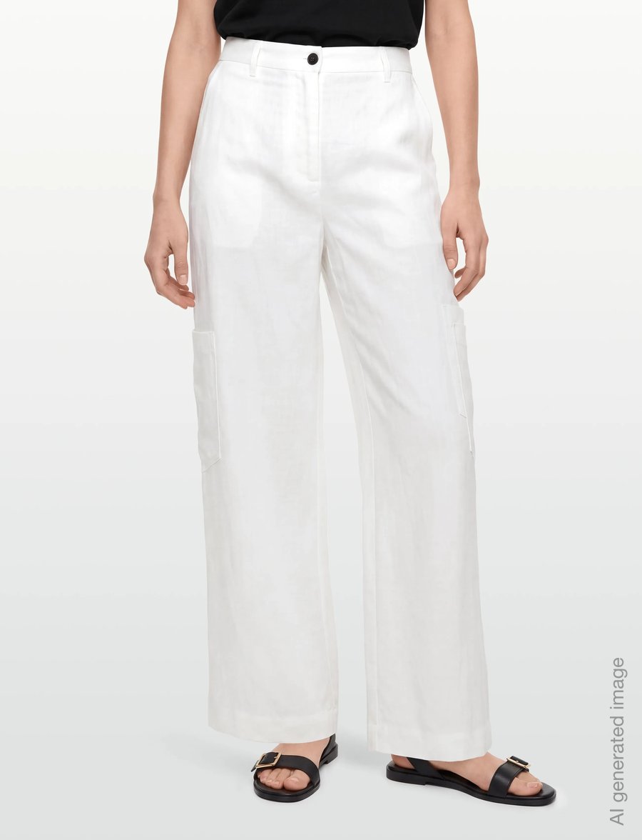 Copenhagen Muse - CMNATULI-PANTS - linased püksid - jet stream - 3