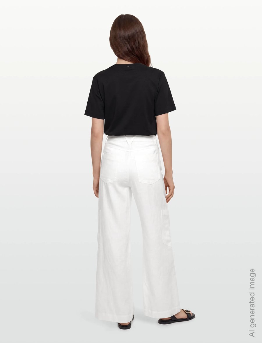 Copenhagen Muse - CMNATULI-PANTS - linased püksid - jet stream - 4