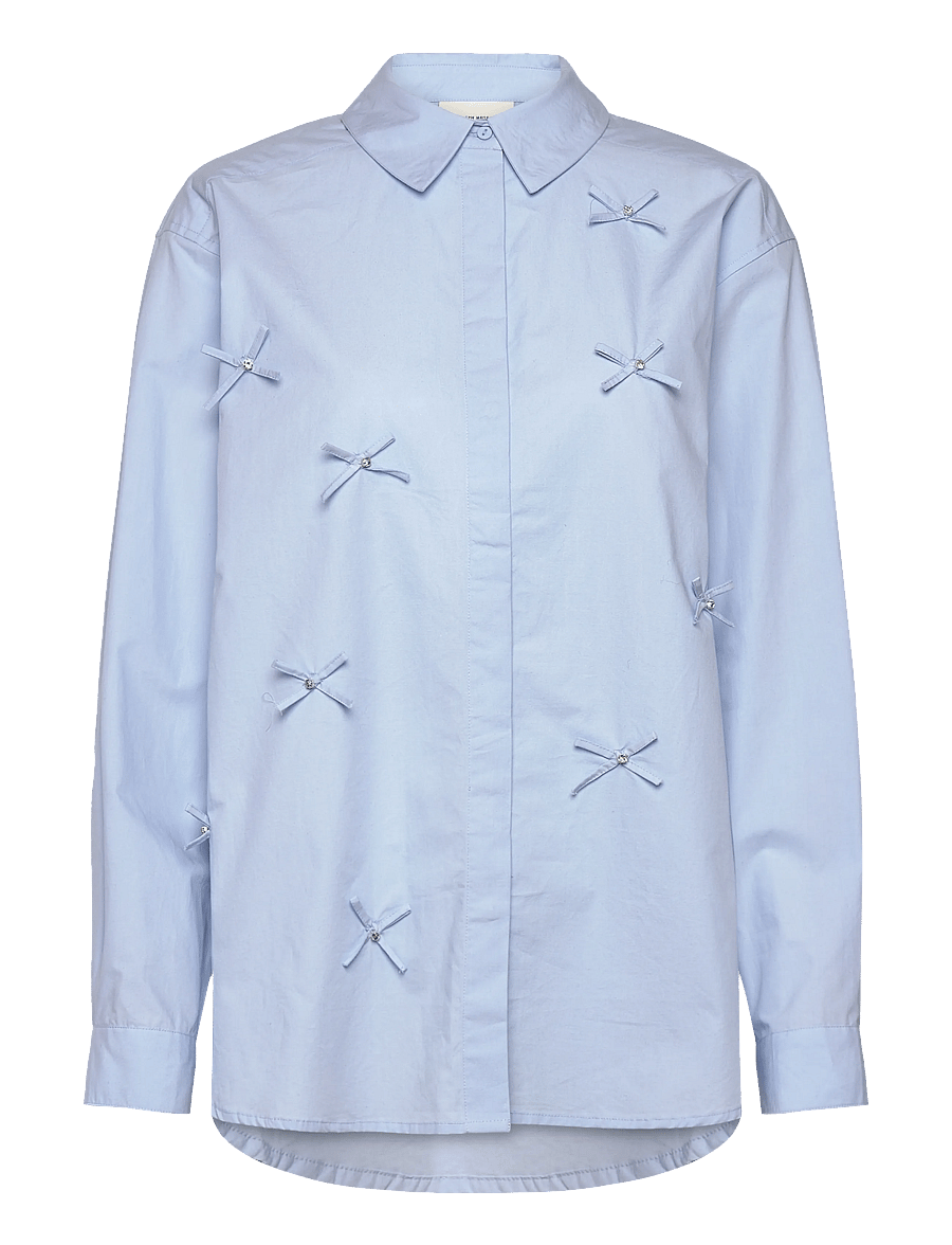 Copenhagen Muse - CMVATAN-SHIRT - pitkähihaiset kauluspaidat - cashmere blue - 1