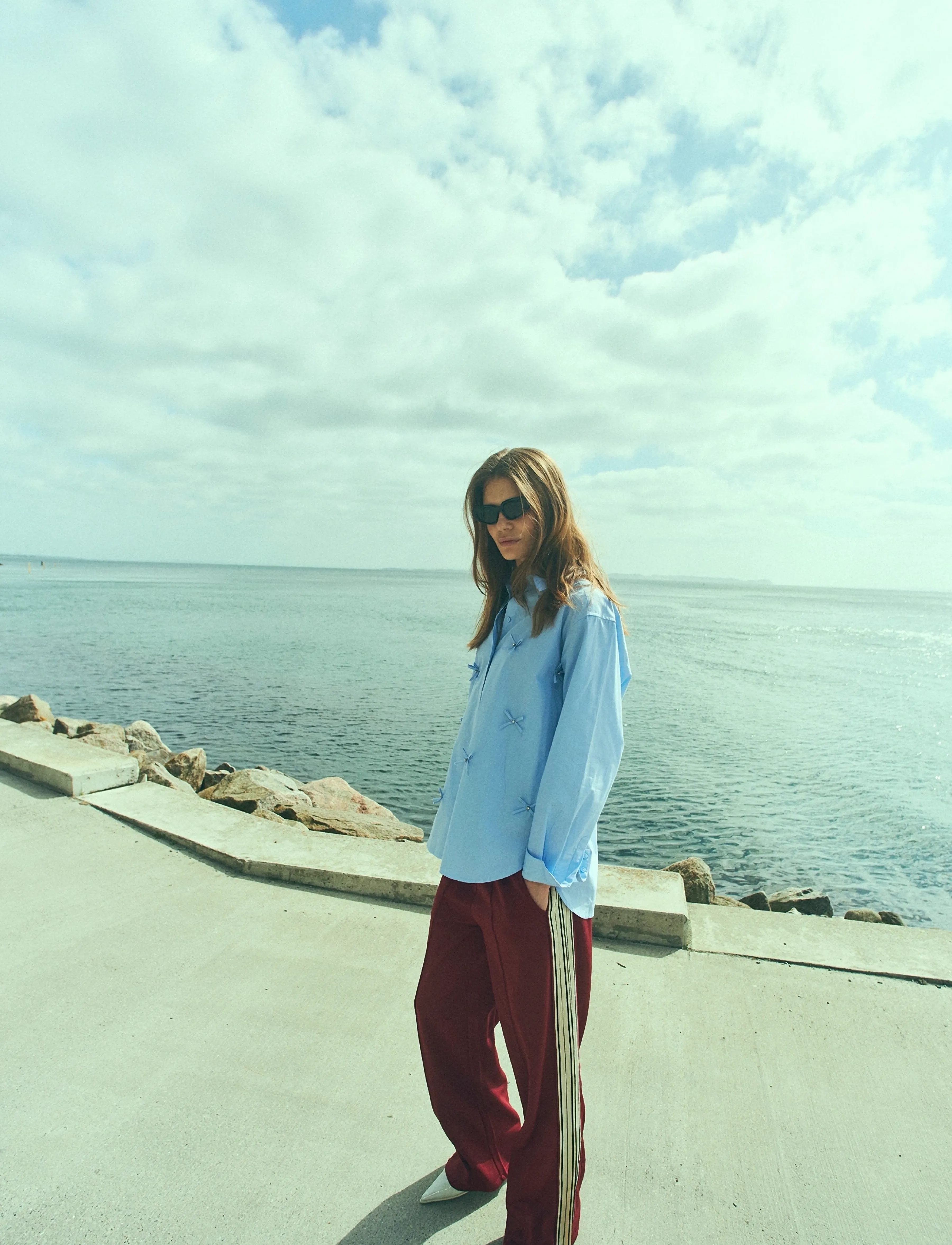 Copenhagen Muse - CMVATAN-SHIRT - pitkähihaiset kauluspaidat - cashmere blue - 3