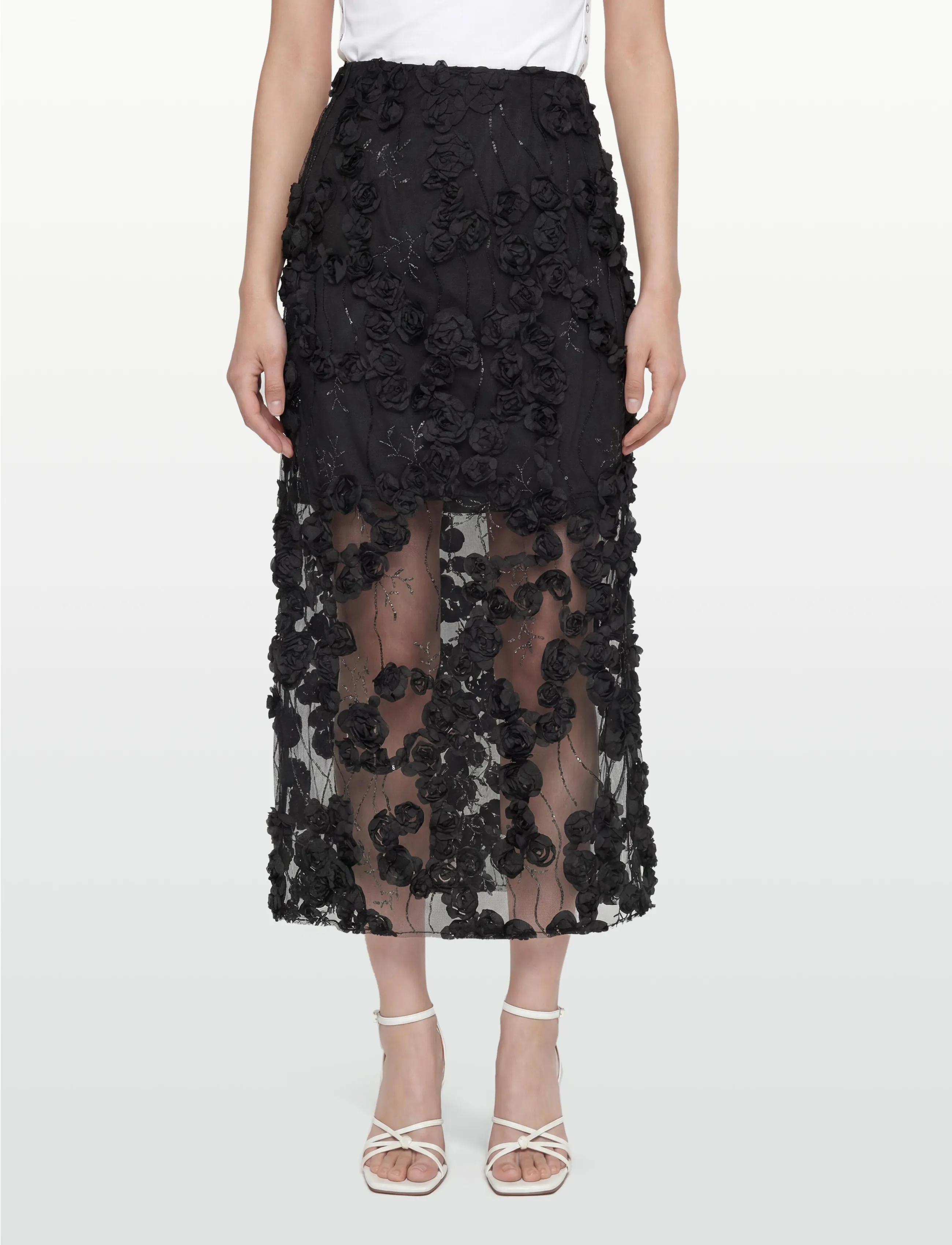 Copenhagen Muse - CMROSALY-SKIRT - sequin skirts - black - 3