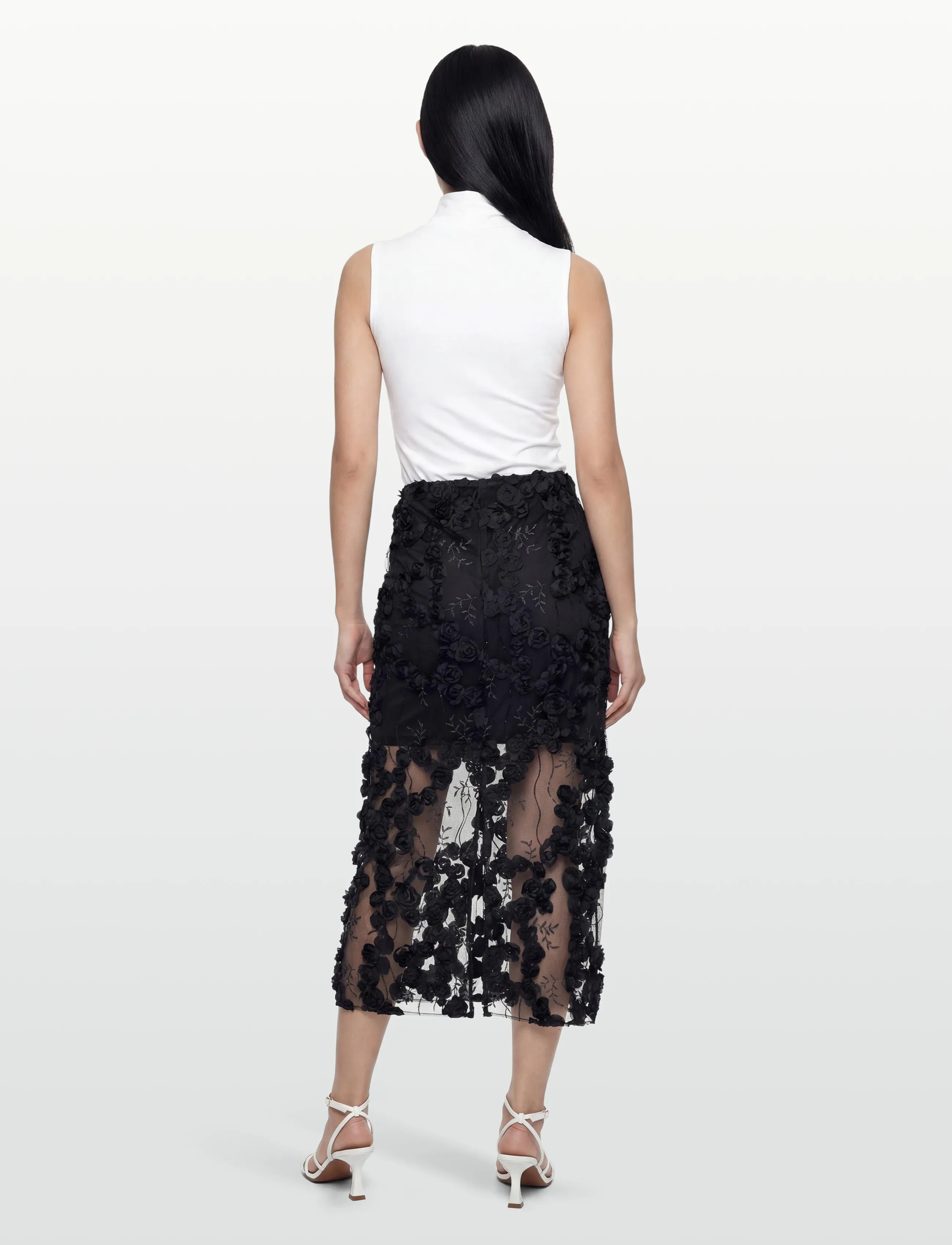 Copenhagen Muse - CMROSALY-SKIRT - sequin skirts - black - 4