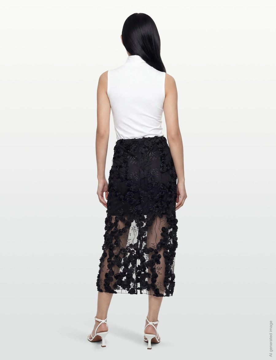 Copenhagen Muse - CMROSALY-SKIRT - paillet nederdele - black - 4