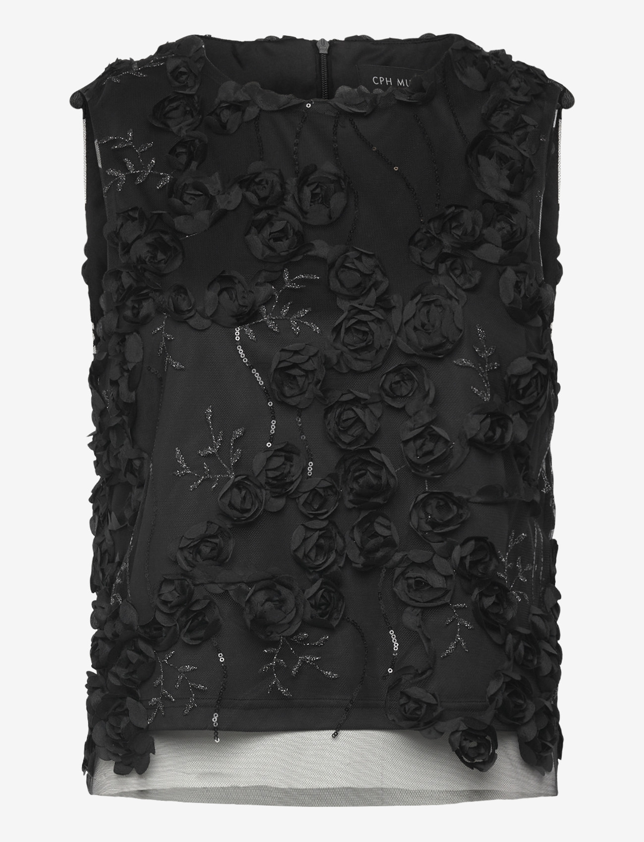 Copenhagen Muse - CMROSALY-BLOUSE - Ärmellose blusen - black - 1