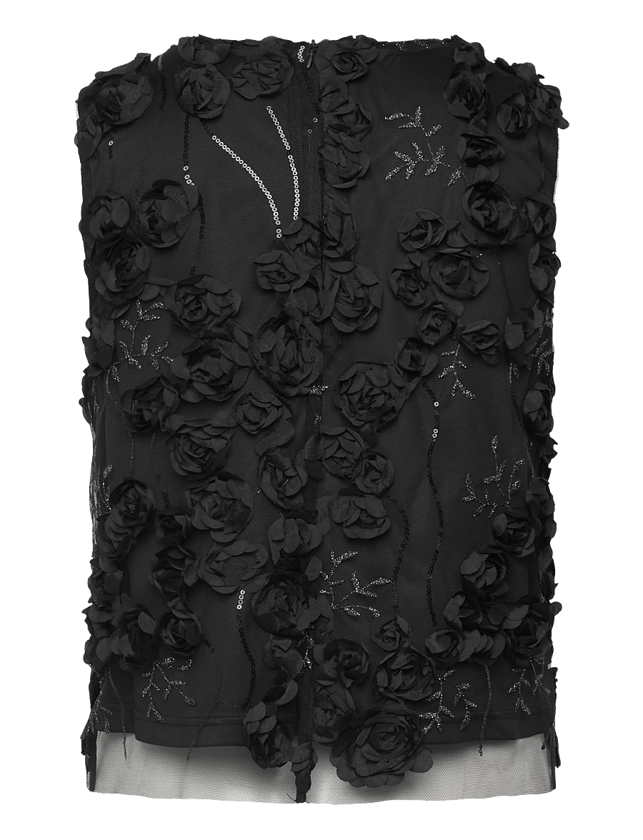 Copenhagen Muse - CMROSALY-BLOUSE - varrukateta pluusid - black - 2