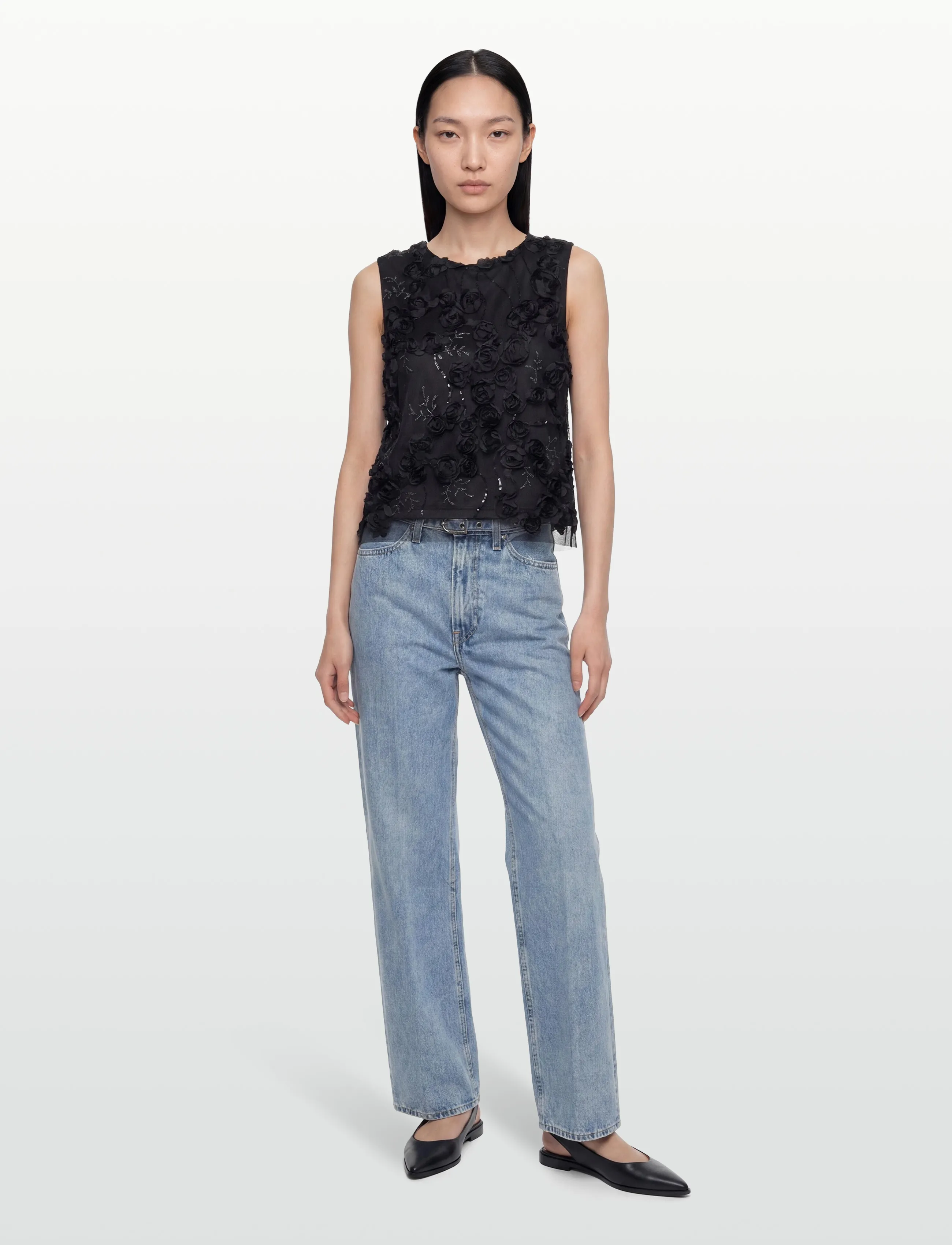 Copenhagen Muse Cmrosaly-Blouse, M, Blouses, Schwarz - Sleeveless, Frauen