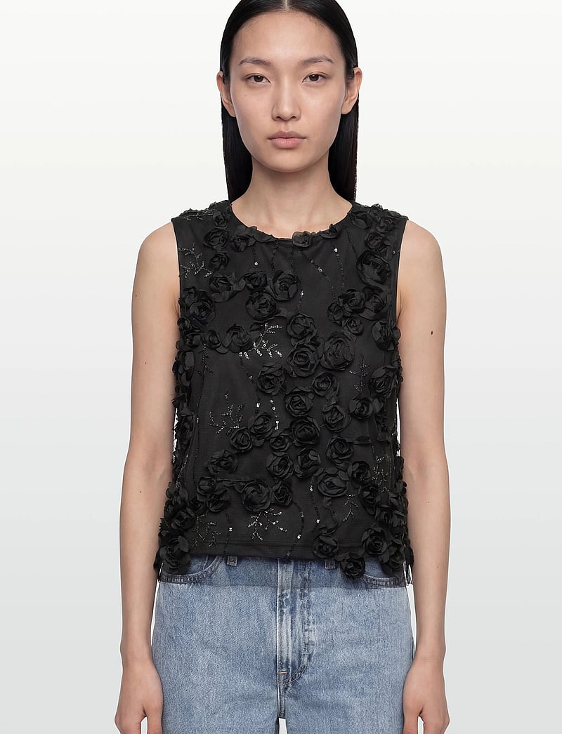 Copenhagen Muse - CMROSALY-BLOUSE - Ärmellose blusen - black - 3