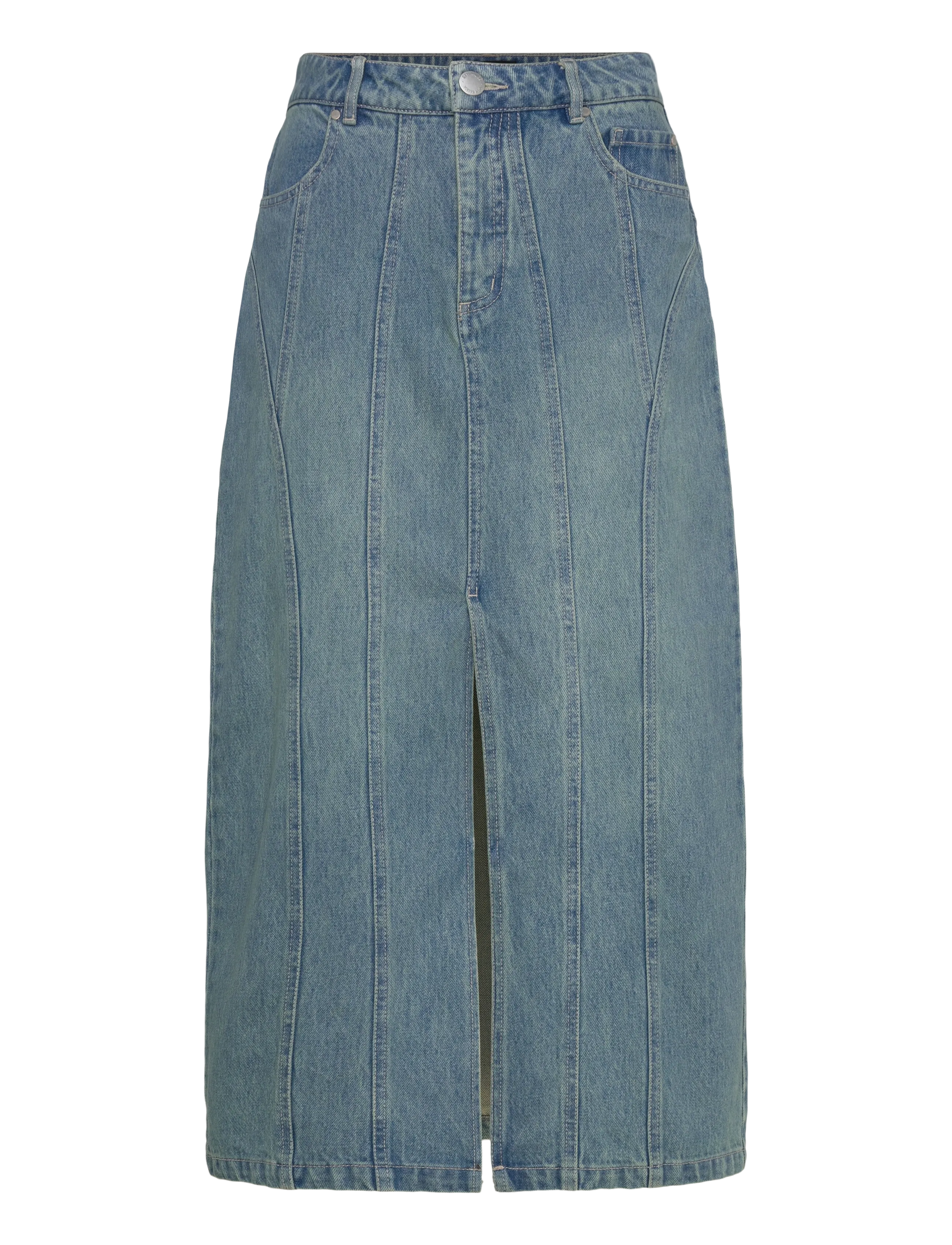 Copenhagen Muse CMJEANNE-SKIRT - Maxi nederdele - MEDIUM DIRTY WASHED DENIM / blue