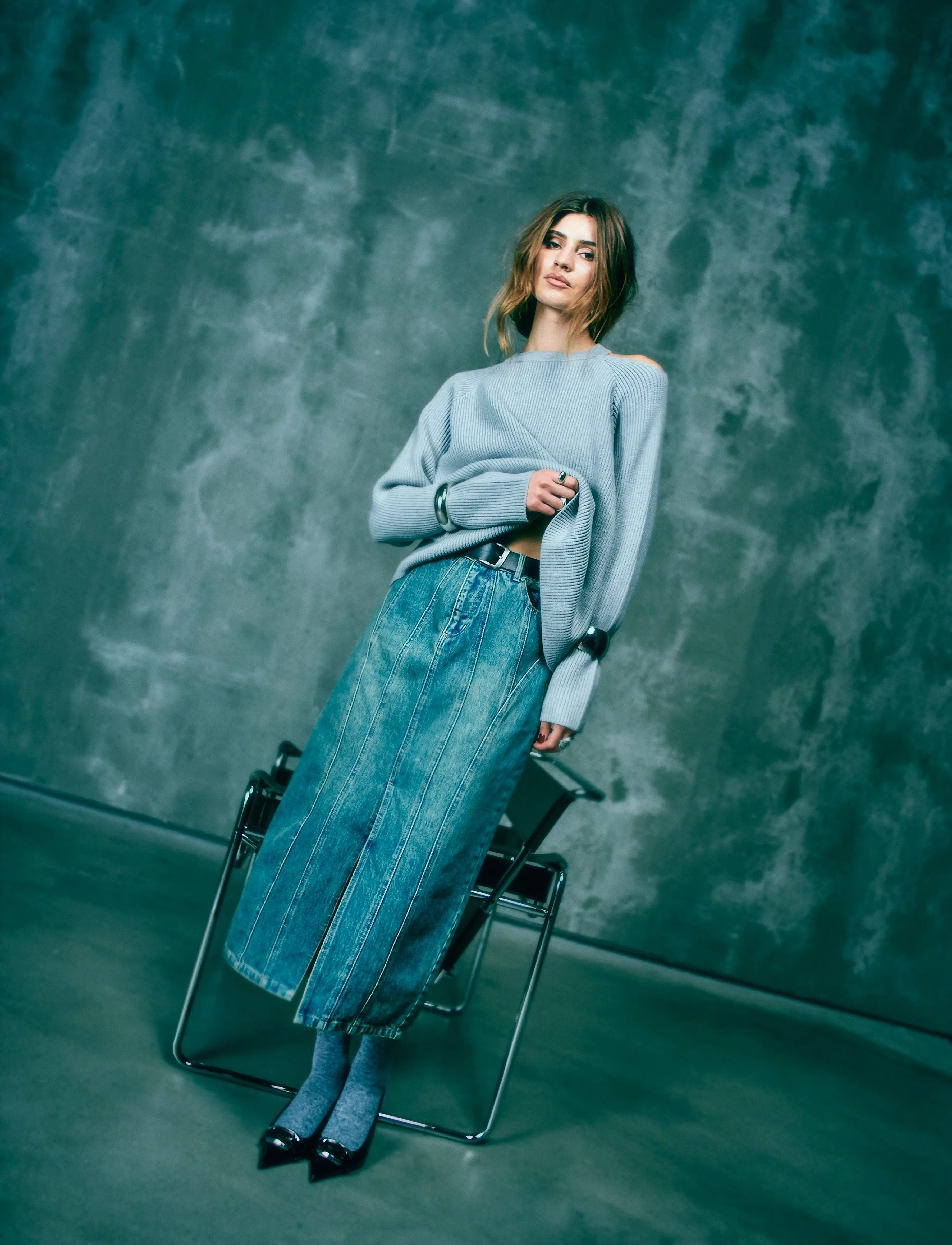 Copenhagen Muse CMJEANNE-SKIRT - Jeansröcke - MEDIUM DIRTY WASHED DENIM / blue