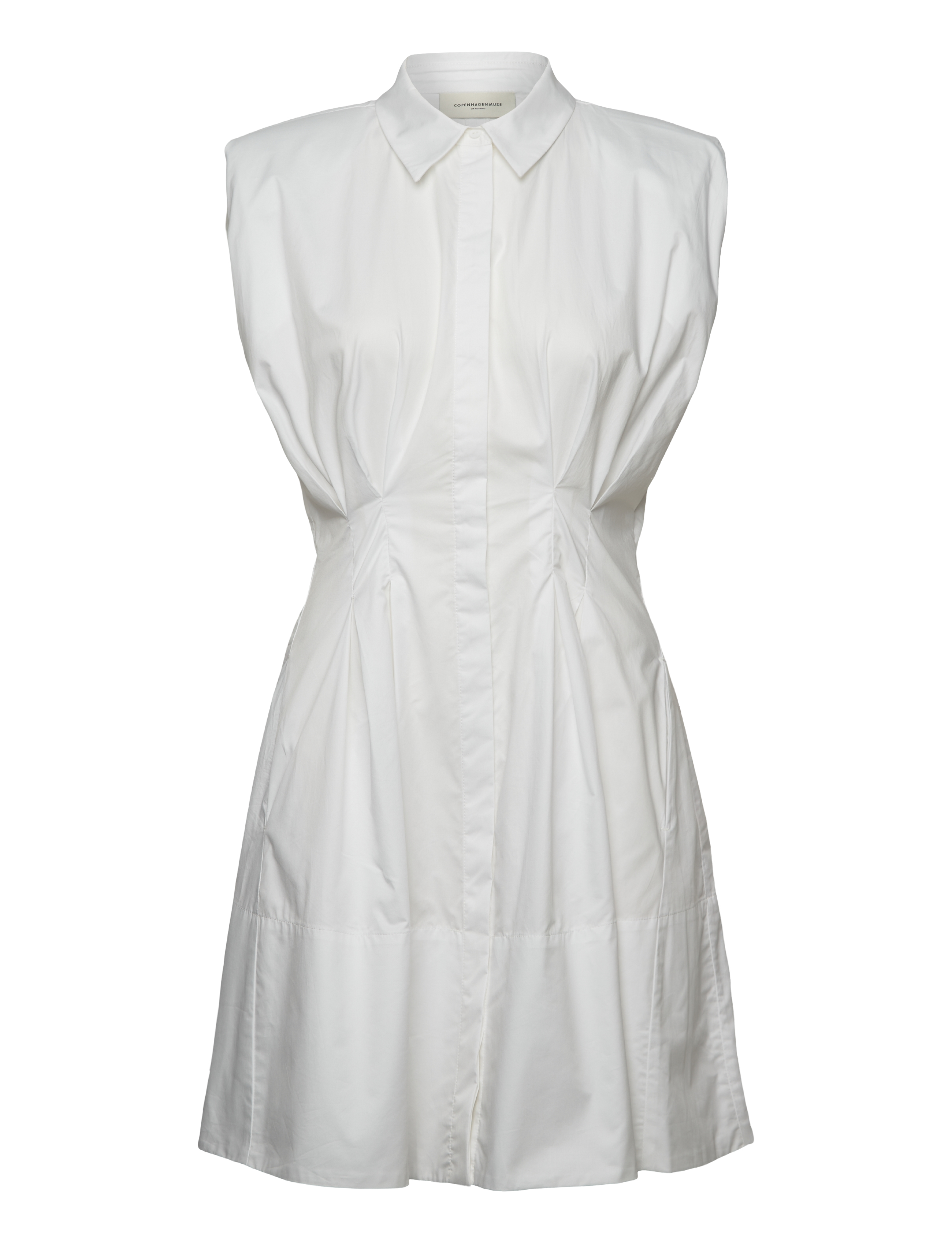 Copenhagen Muse Cmshirley-Dress, L, Dresses, Weiß - Short Dress, Frauen