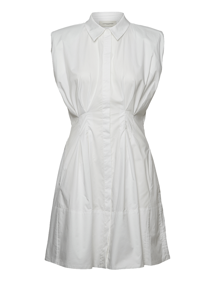 Copenhagen Muse - CMSHIRLEY-DRESS - hemdkleider - bright white - 0