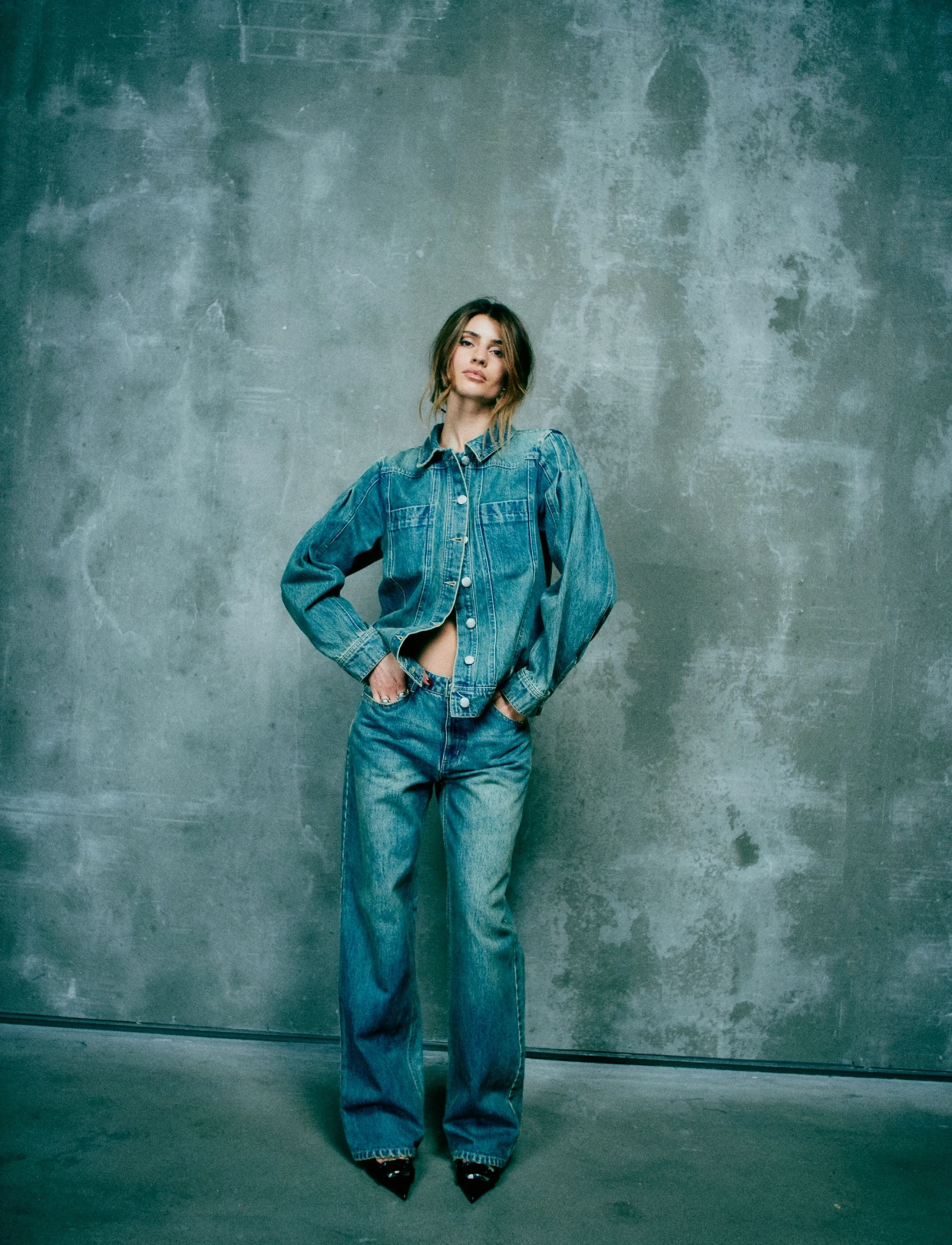 Copenhagen Muse - CMJEANNE-PANTS - pantalons larges - medium dirty washed denim - 3