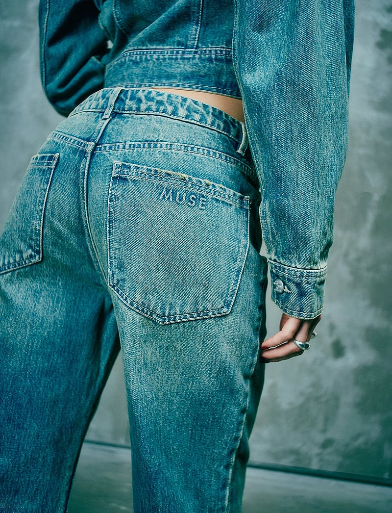 Copenhagen Muse - CMJEANNE-PANTS - brede jeans - medium dirty washed denim - 4