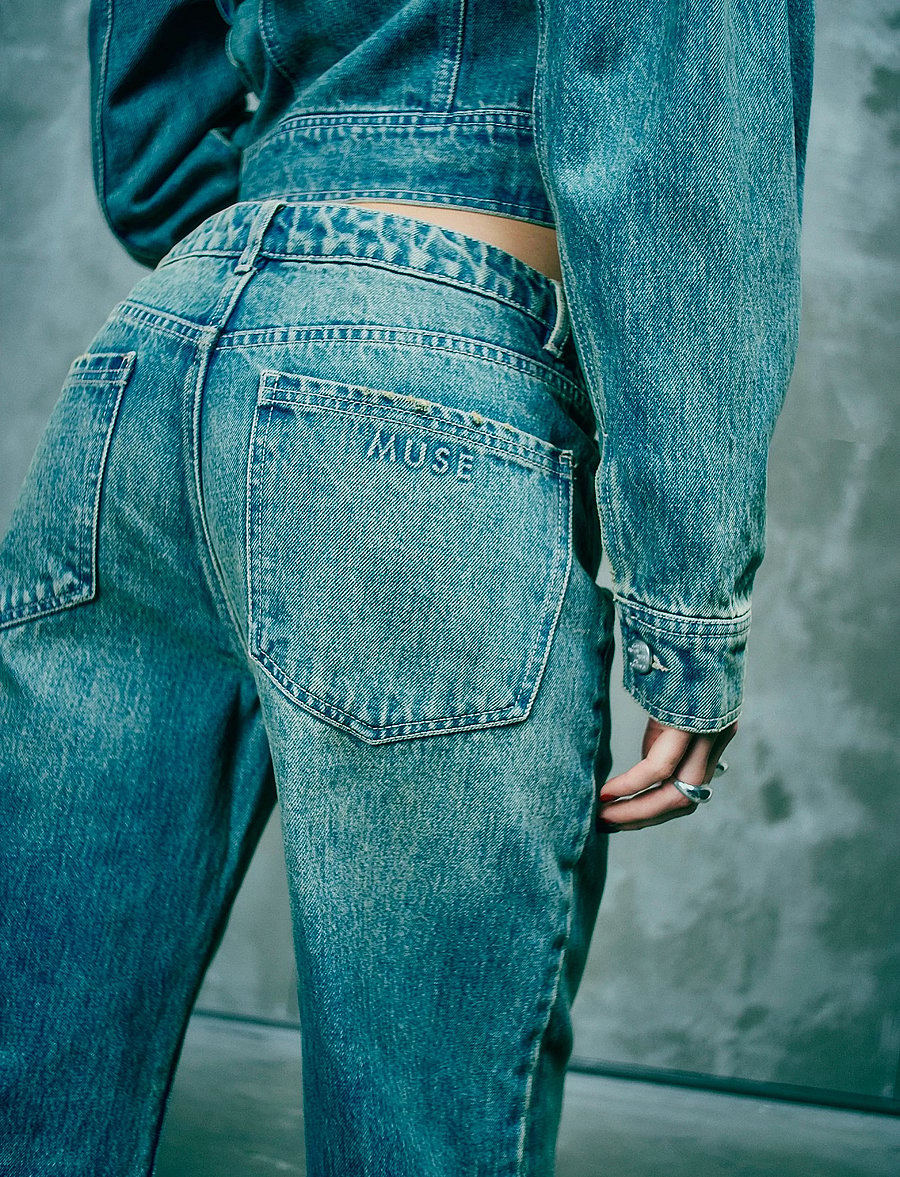 Copenhagen Muse - CMJEANNE-PANTS - pantalons larges - medium dirty washed denim - 4