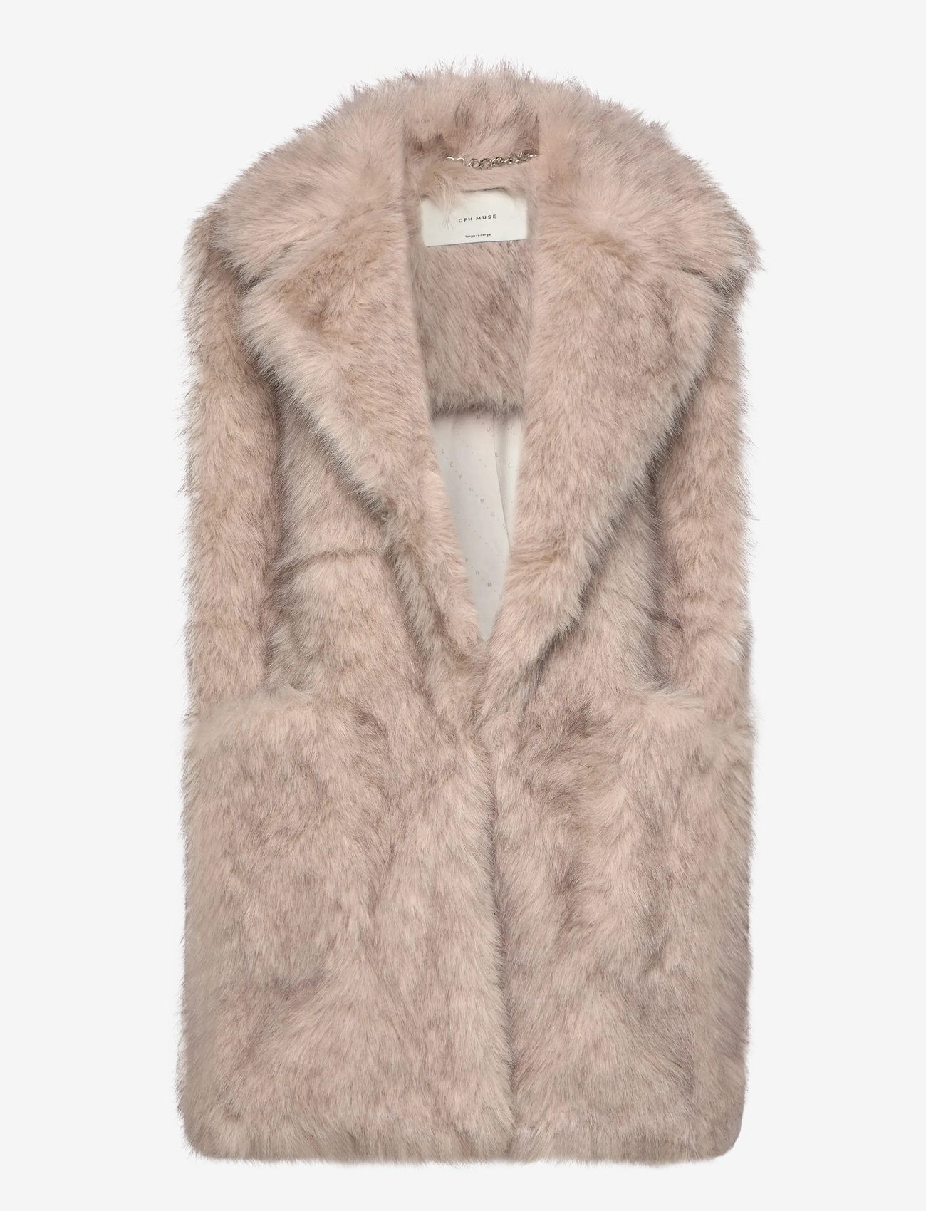 Copenhagen Muse - CMPLUSHY-WAISTCOAT - faux fur - peyote melange - 1